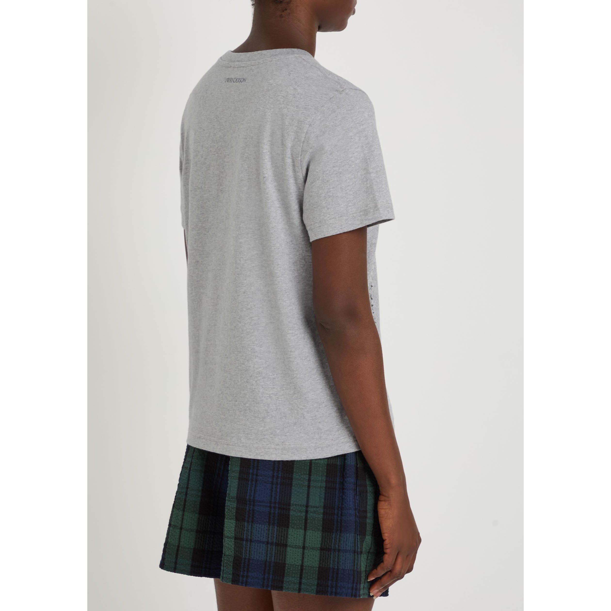 GREY AND OTHER - JW Anderson - Women's Animal Stars Cotton T-Shirt - 3