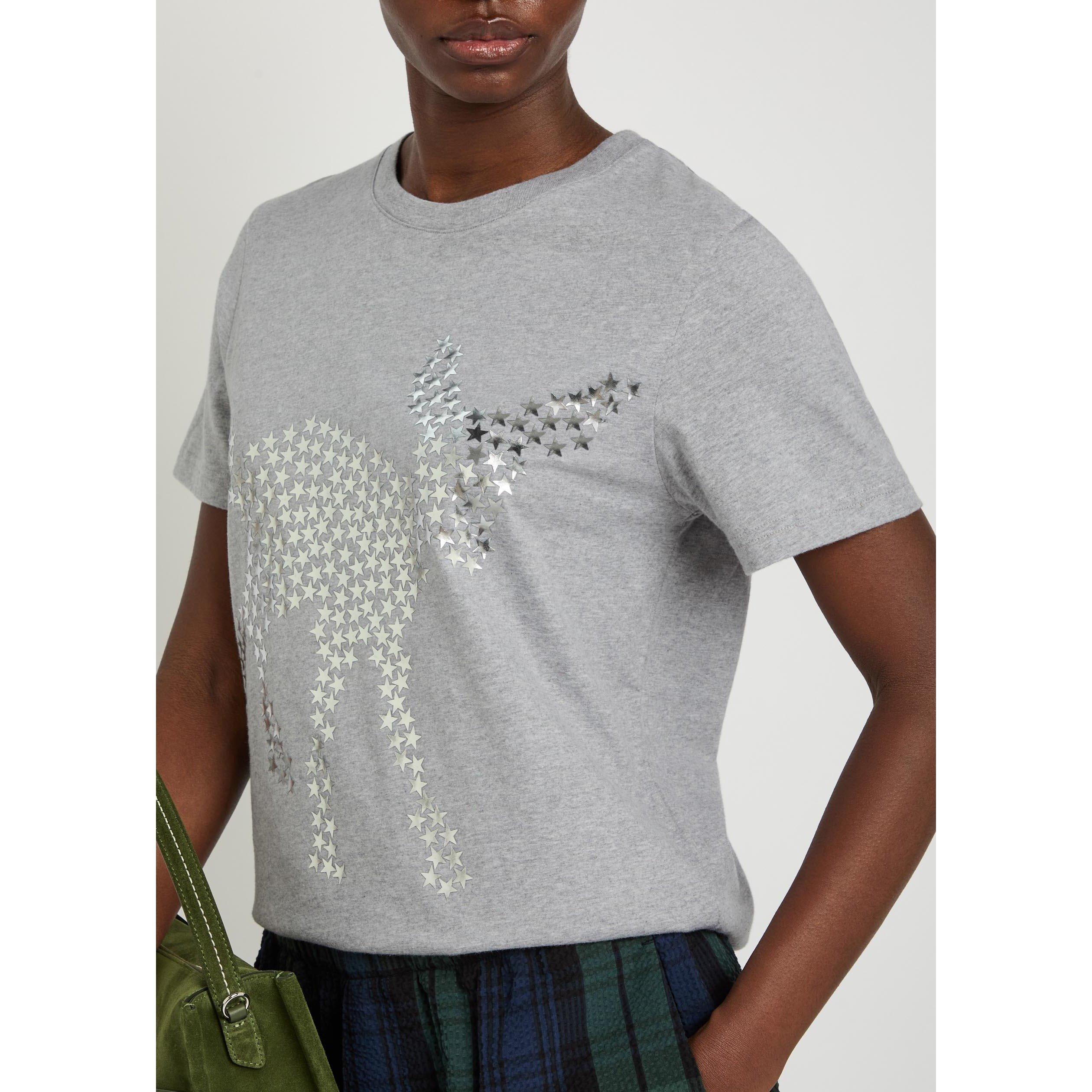 GREY AND OTHER - JW Anderson - Women's Animal Stars Cotton T-Shirt - 4