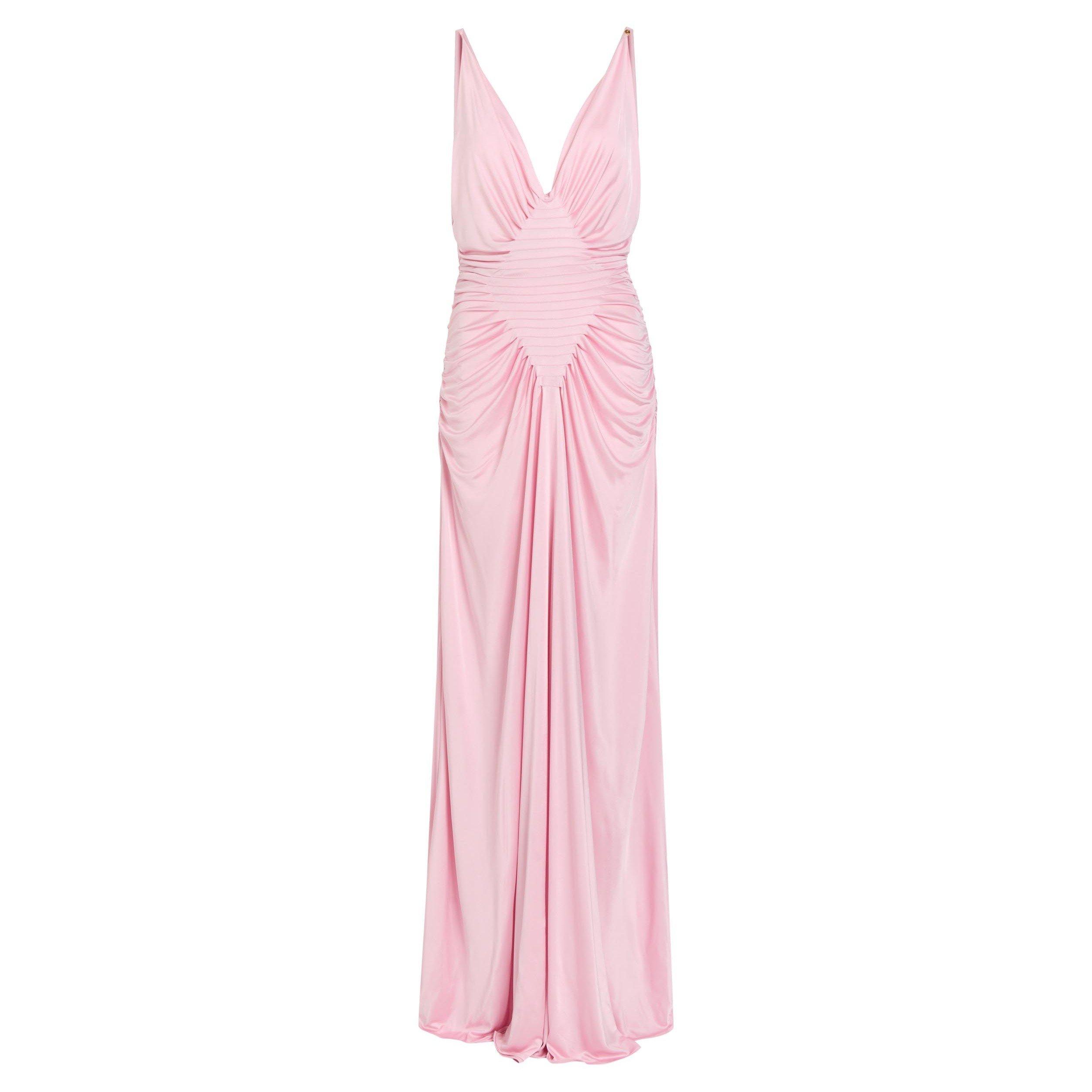 PINK - Versace - GOWN RESPONSIBLE VISCOSE LIQUI - 1