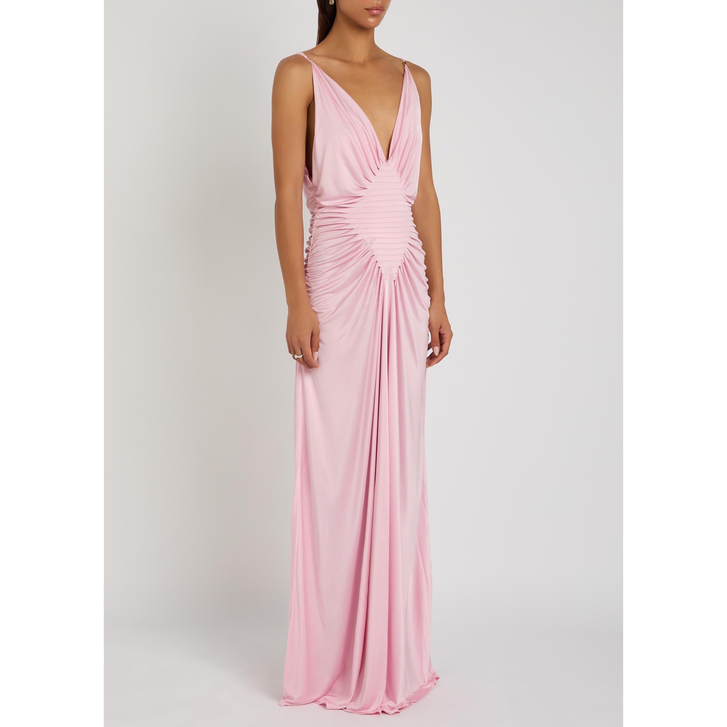 PINK - Versace - GOWN RESPONSIBLE VISCOSE LIQUI - 2