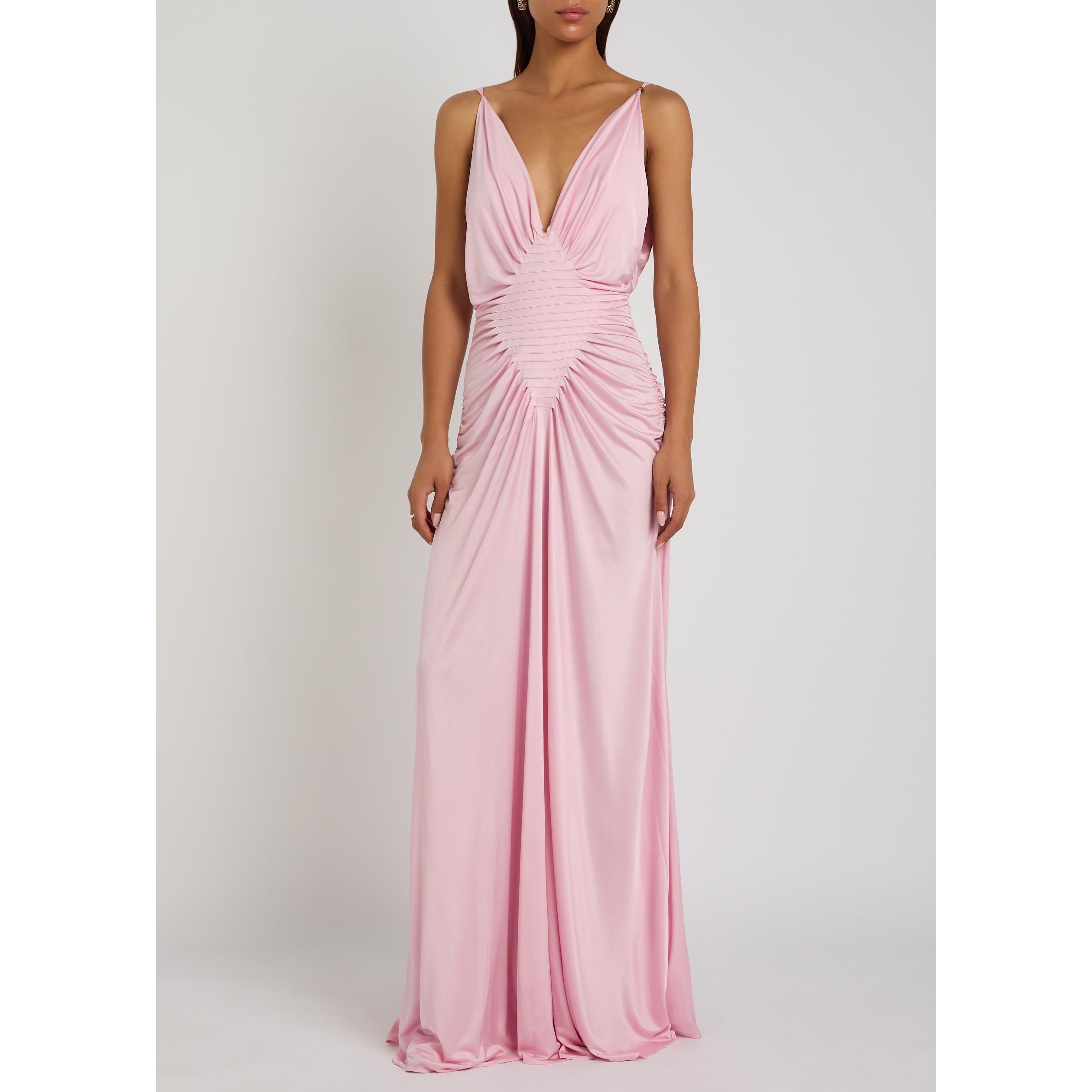PINK - Versace - GOWN RESPONSIBLE VISCOSE LIQUI - 5