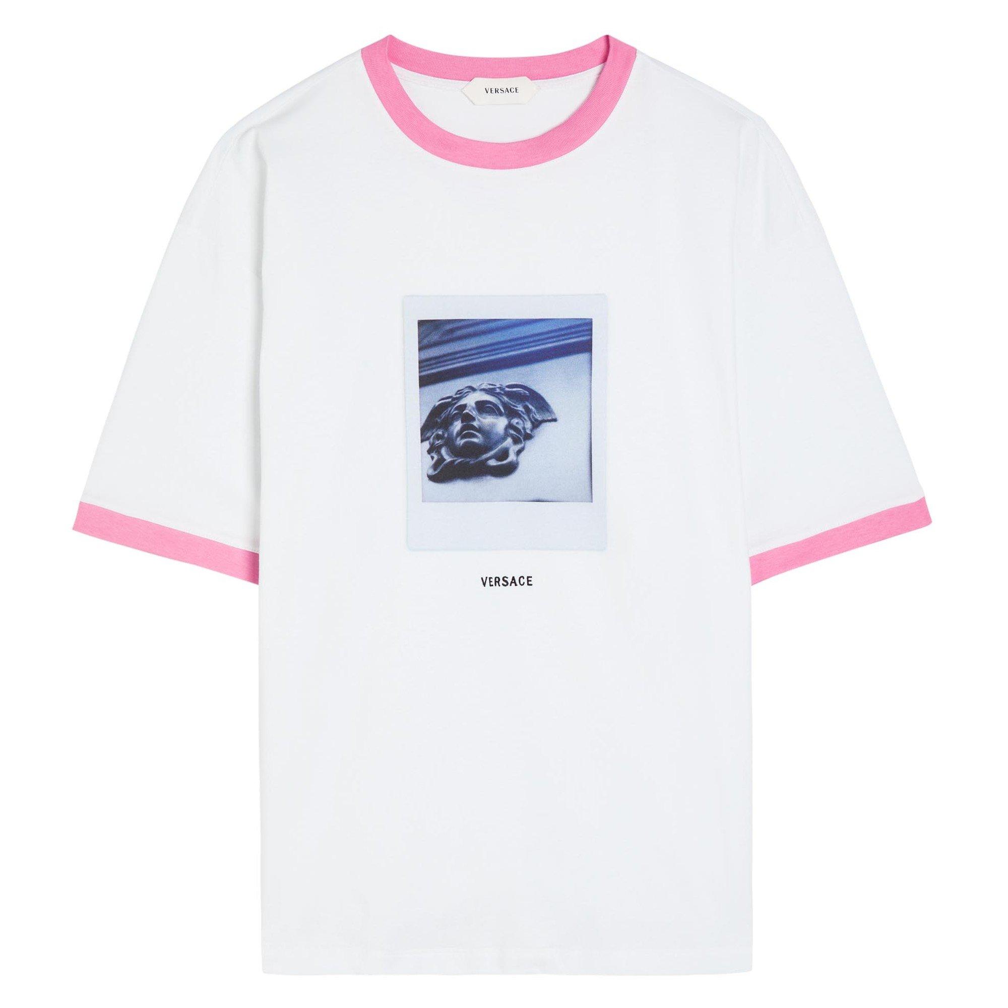 WHITE AND OTHER - Versace - T-SHIRT COTTON JERSEY WITH MED