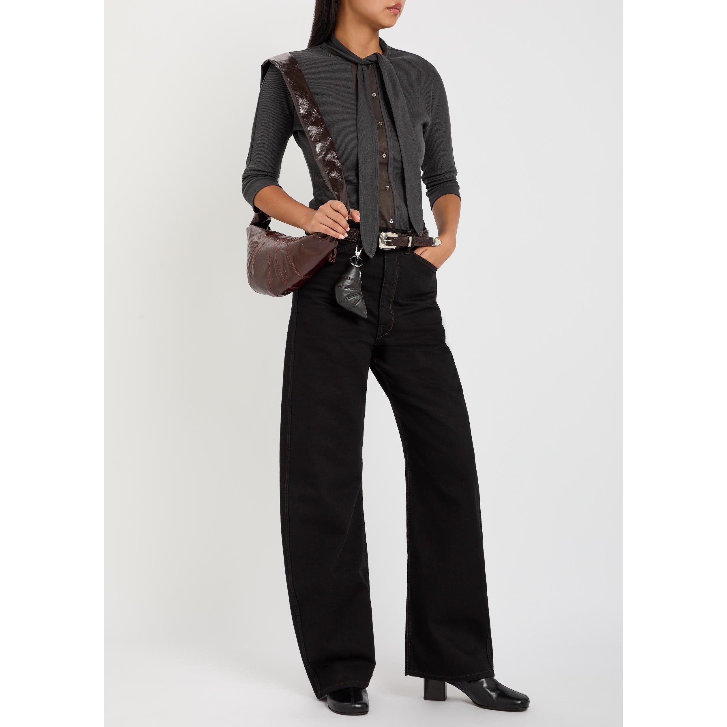 ANTHRACITE - Lemaire - Women's Ascot Cotton Slim-Fit T-Shirt - 5