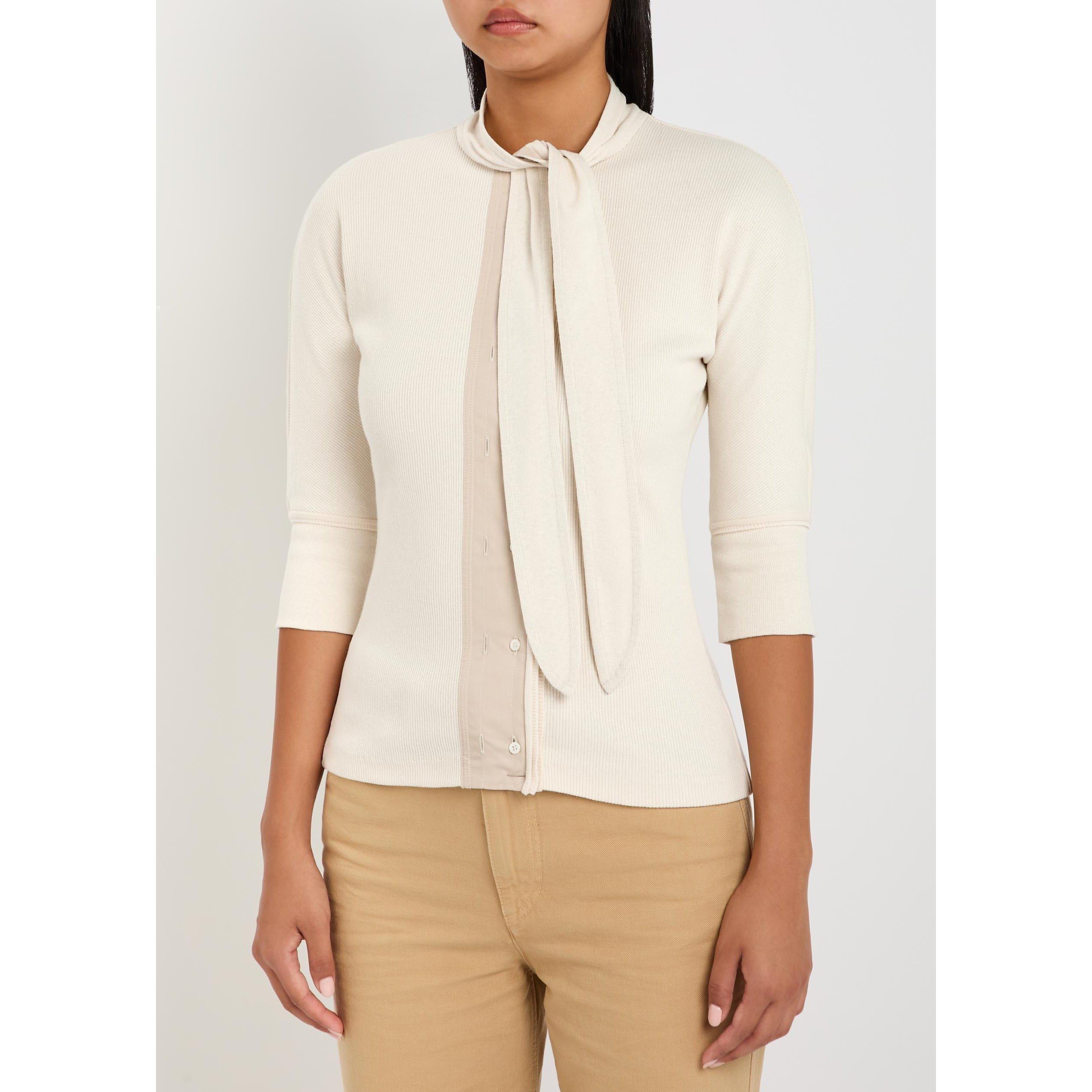 CREAM - Lemaire - Women's Ascot Cotton-Linen Slim-Fit T-Shirt - 2