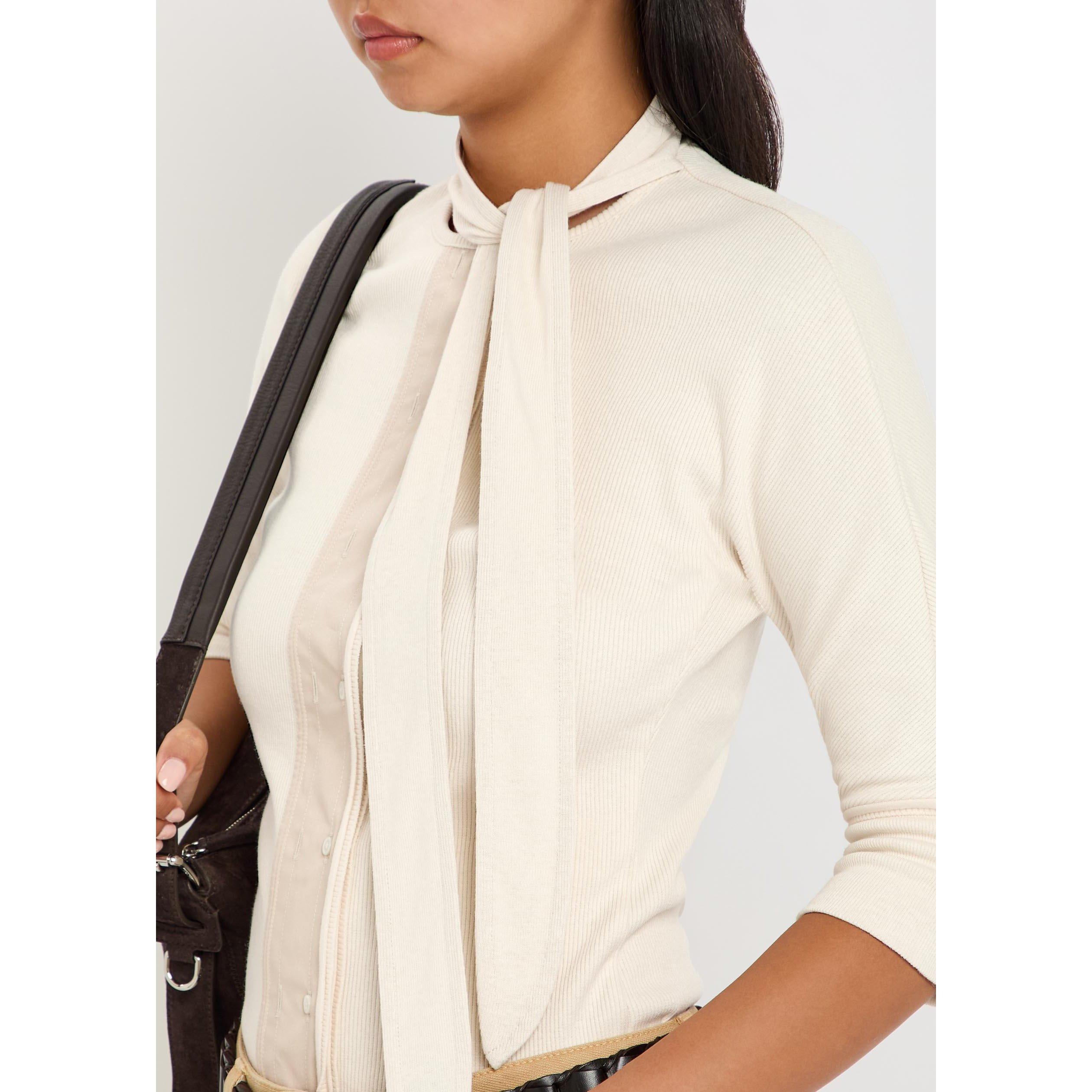 CREAM - Lemaire - Women's Ascot Cotton-Linen Slim-Fit T-Shirt - 4
