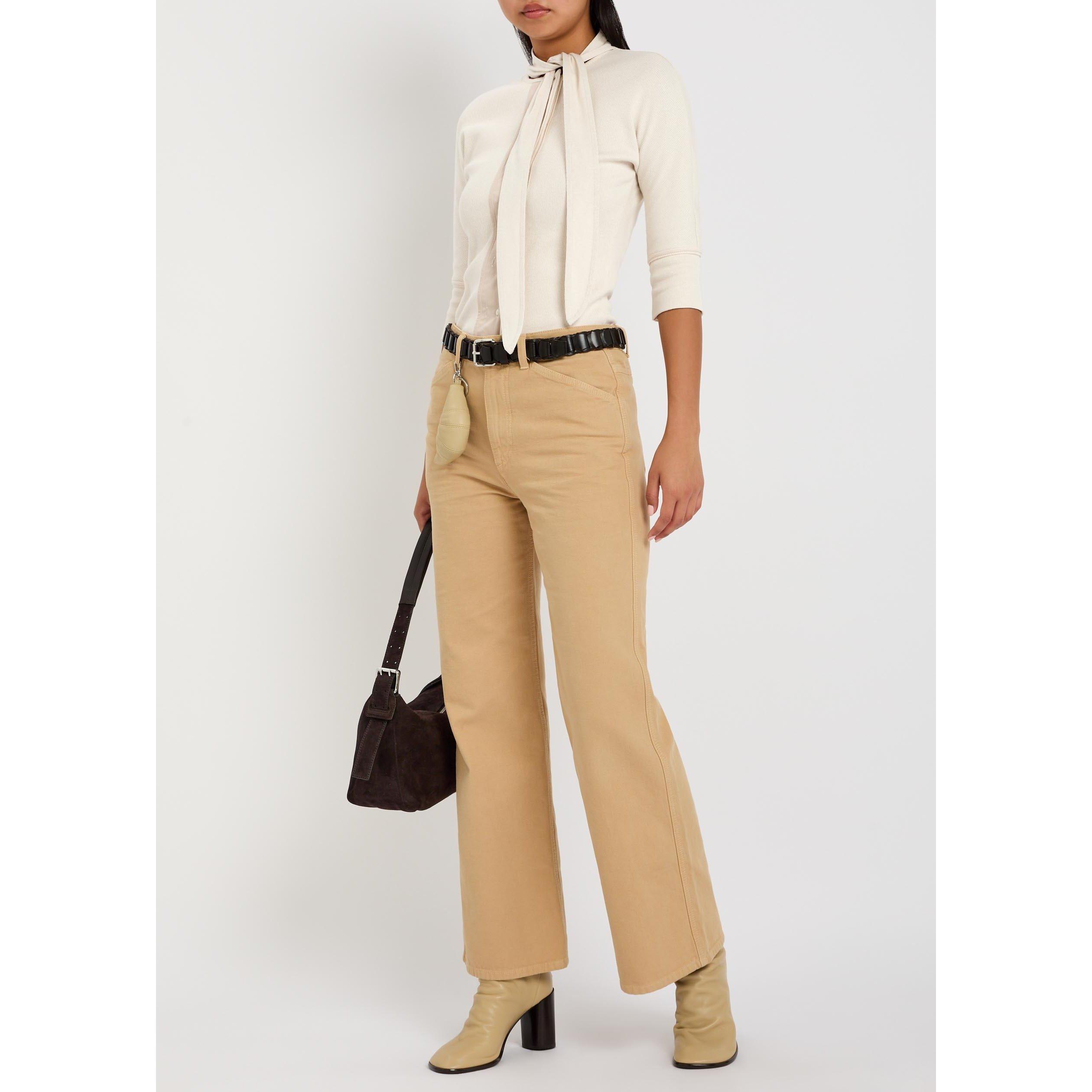 CREAM - Lemaire - Women's Ascot Cotton-Linen Slim-Fit T-Shirt - 5