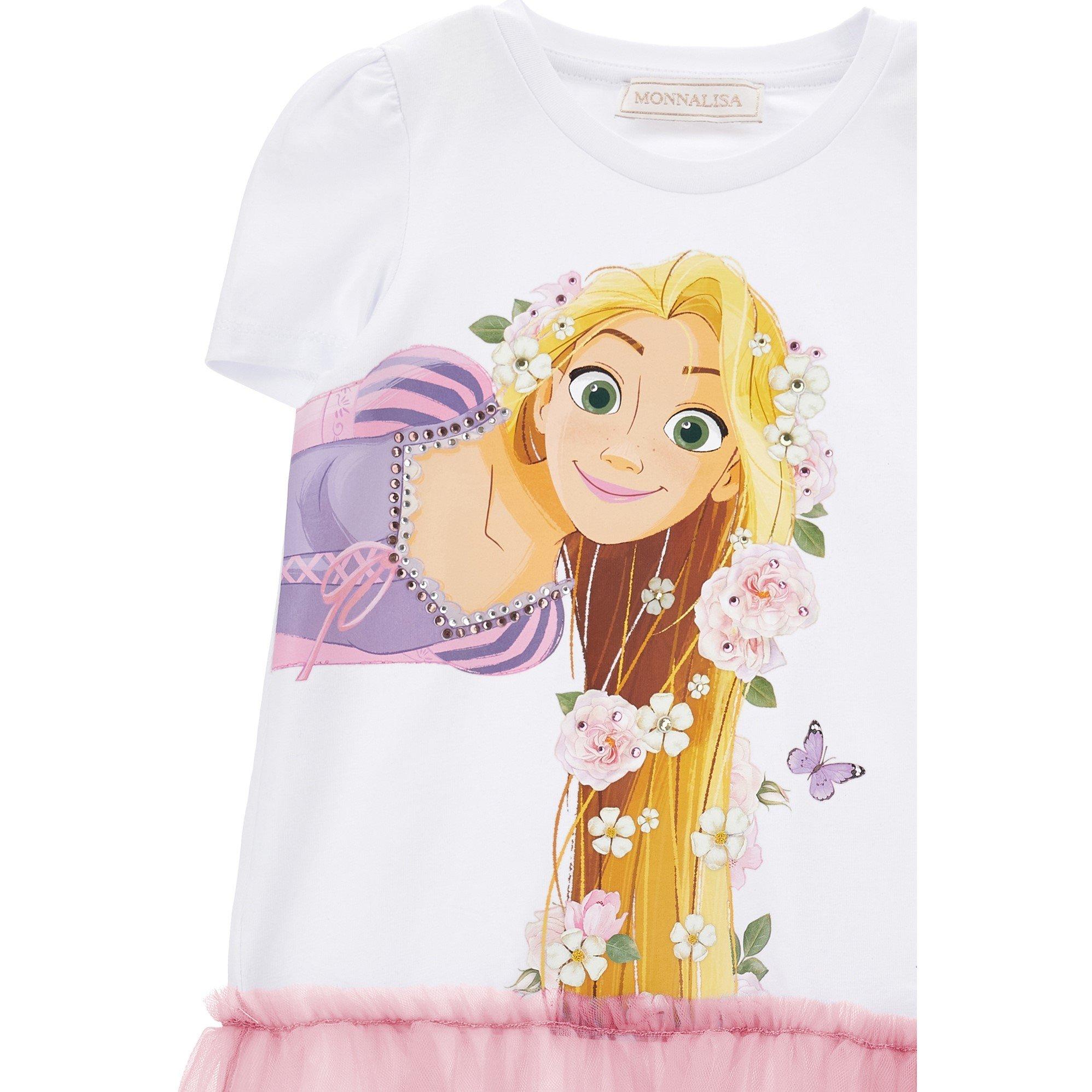 Wht/Rose 9990 - Monnalisa - Kids' MonLisa Jersey Dress - 2