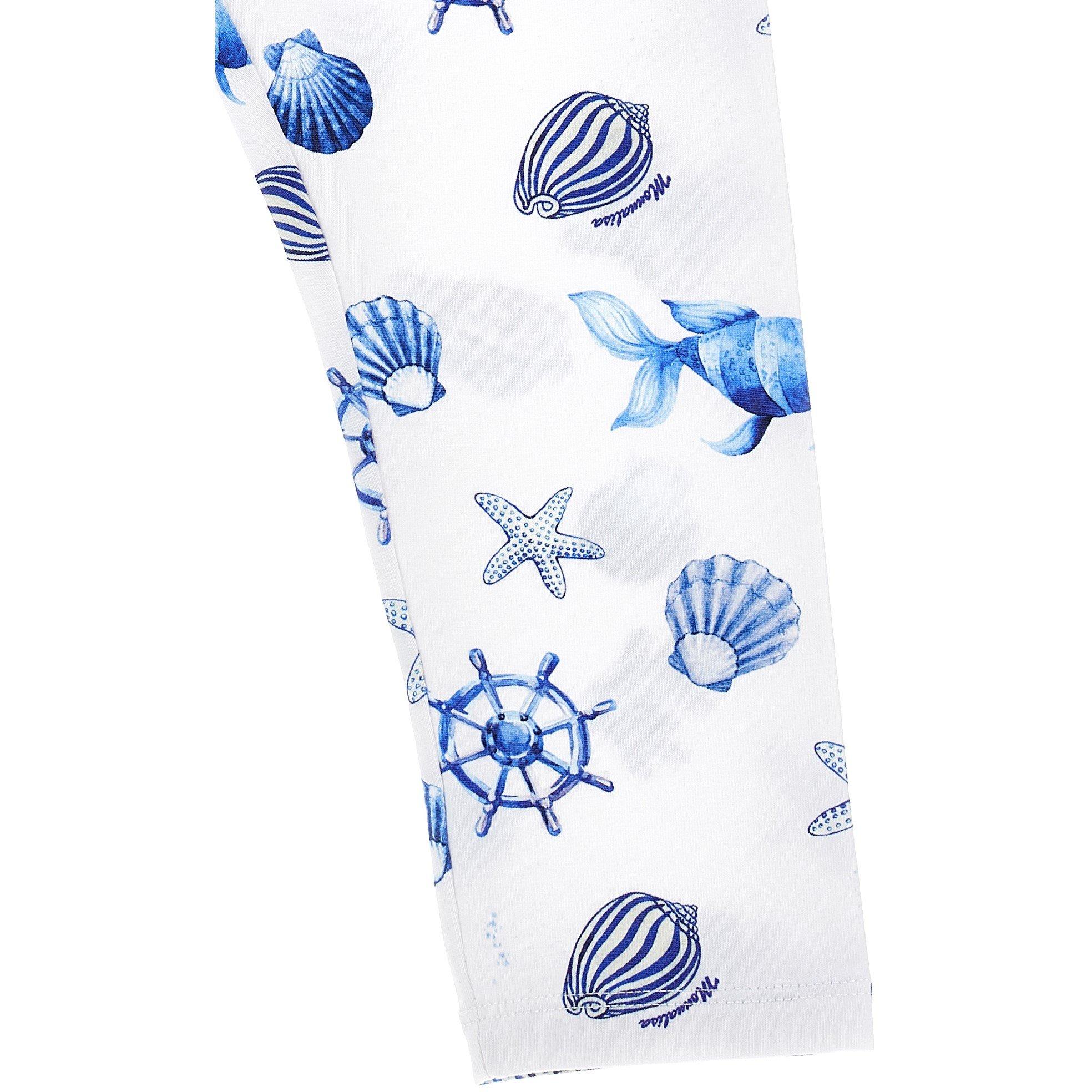 Wht/Blu 9954 - Monnalisa - Kids' MonLisa Leggings - 3