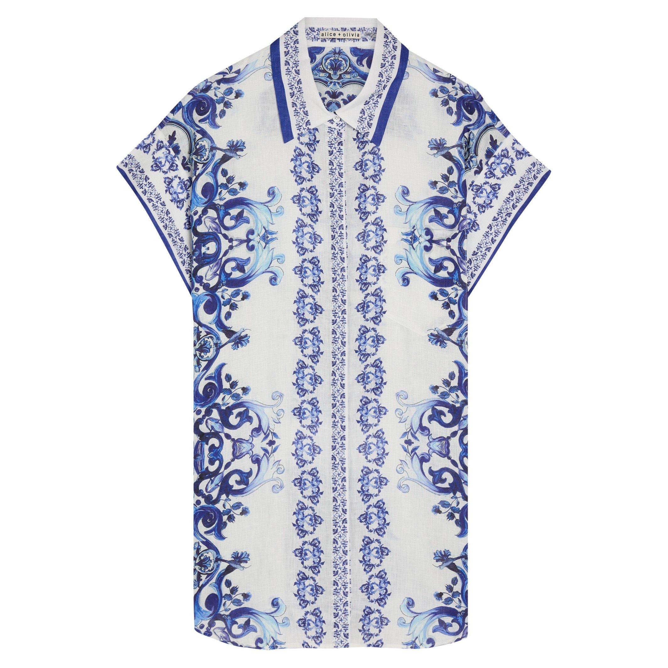 BLUE AND WHITE - Alice And Olivia - SD Finely Dress