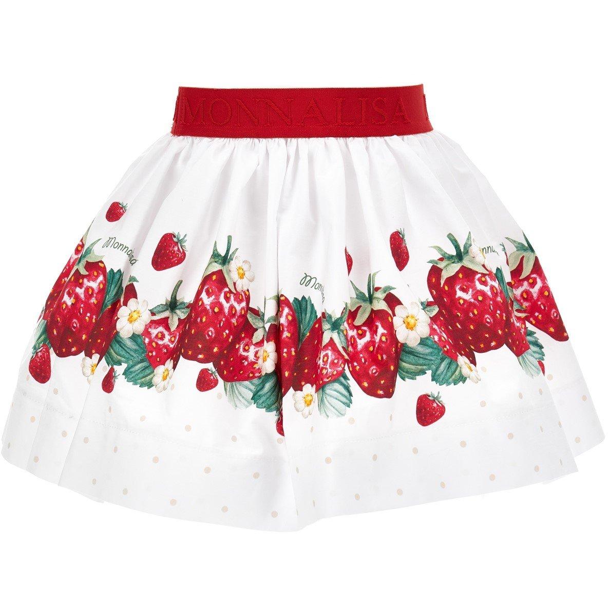 Monnalisa Kids' MonLisa Print Mini Skirt