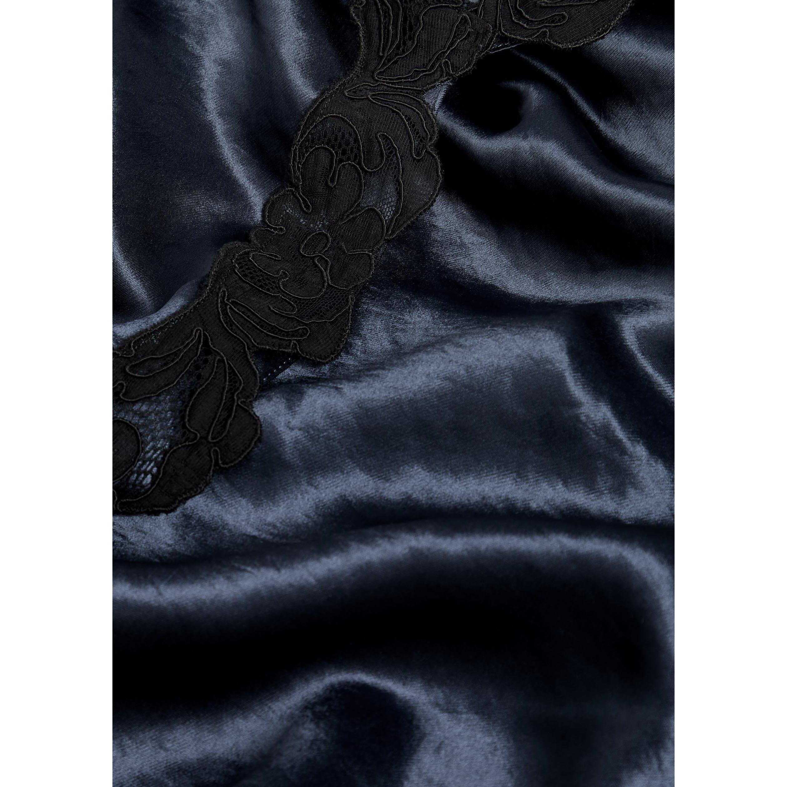 NAVY - Maria McManus - LACE V-NECK DRESS IN NAVY - 4