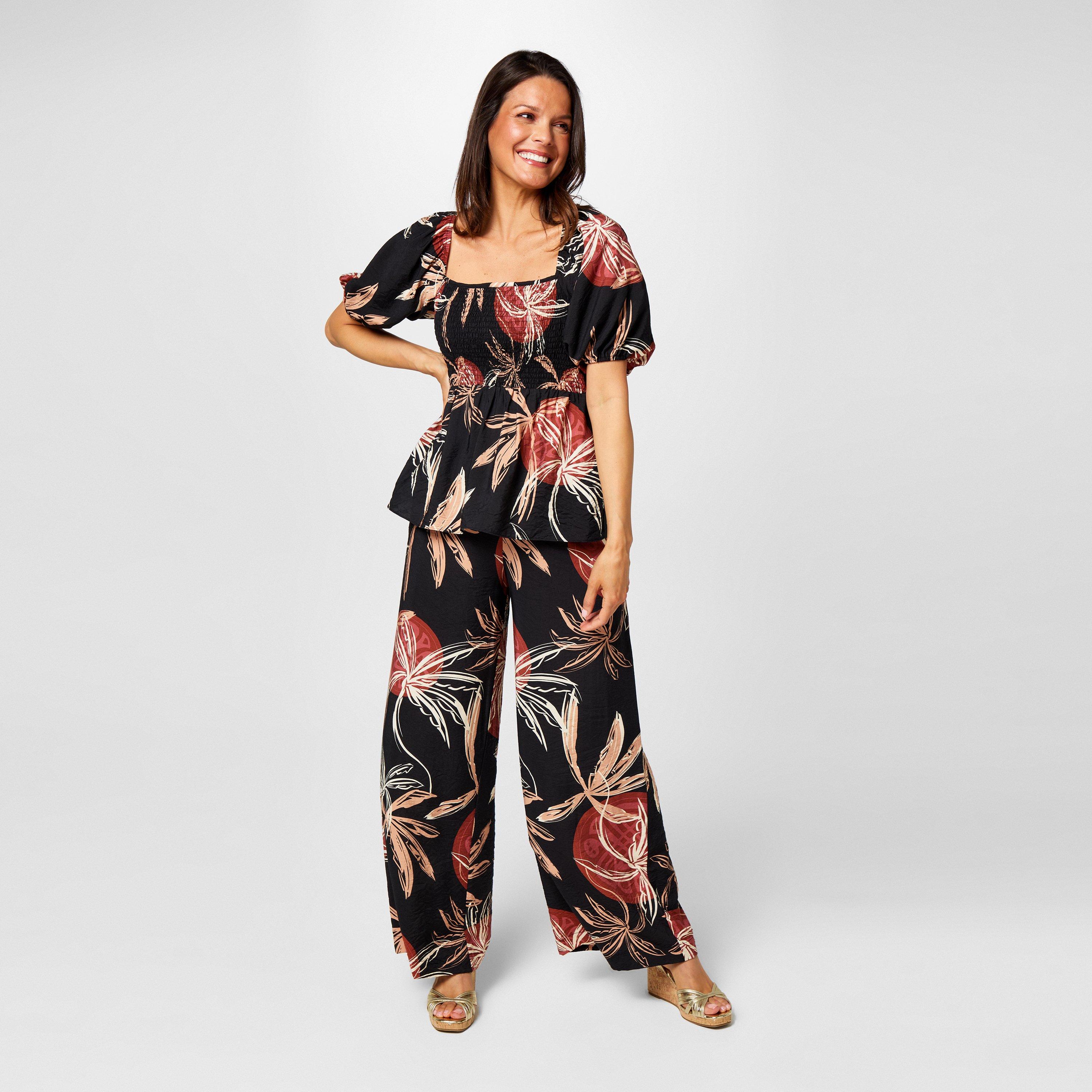 Zonsondergang Print - Biba - Biba Wide Leg Trouser - 4