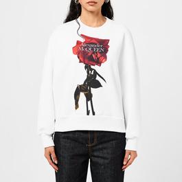 Alexander McQueen Shadow Rose Sweatshirt