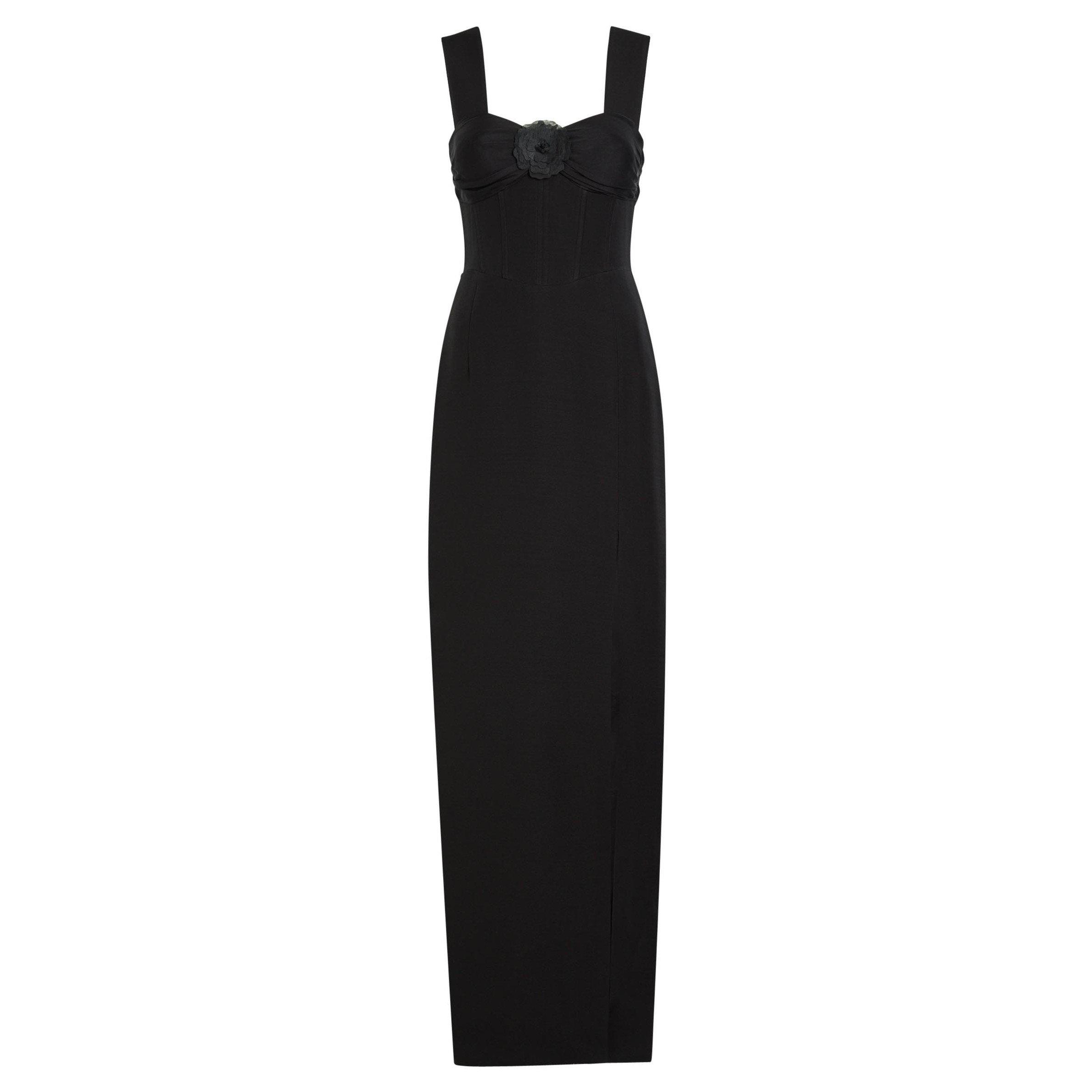 BLACK - Patrick McDowell - KATHLEEN CORSET DRESS WITH EMB - 1