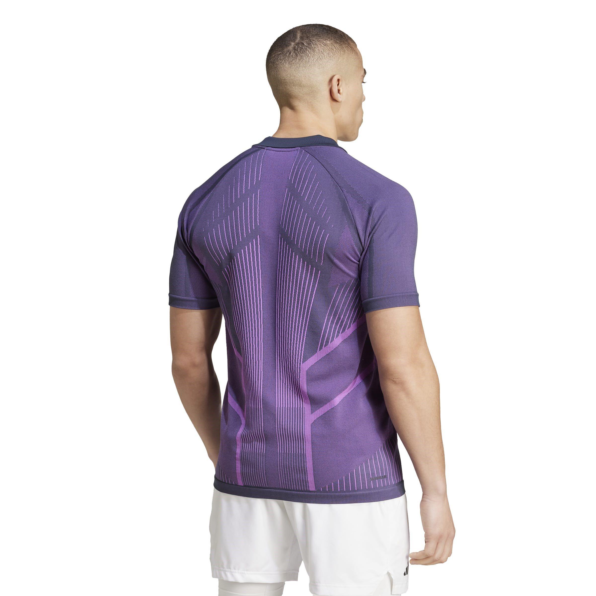 Aurora Ink - adidas - Tennis Pro Seamless AEROREADY FreeLift Polo Shirt Mens - 3
