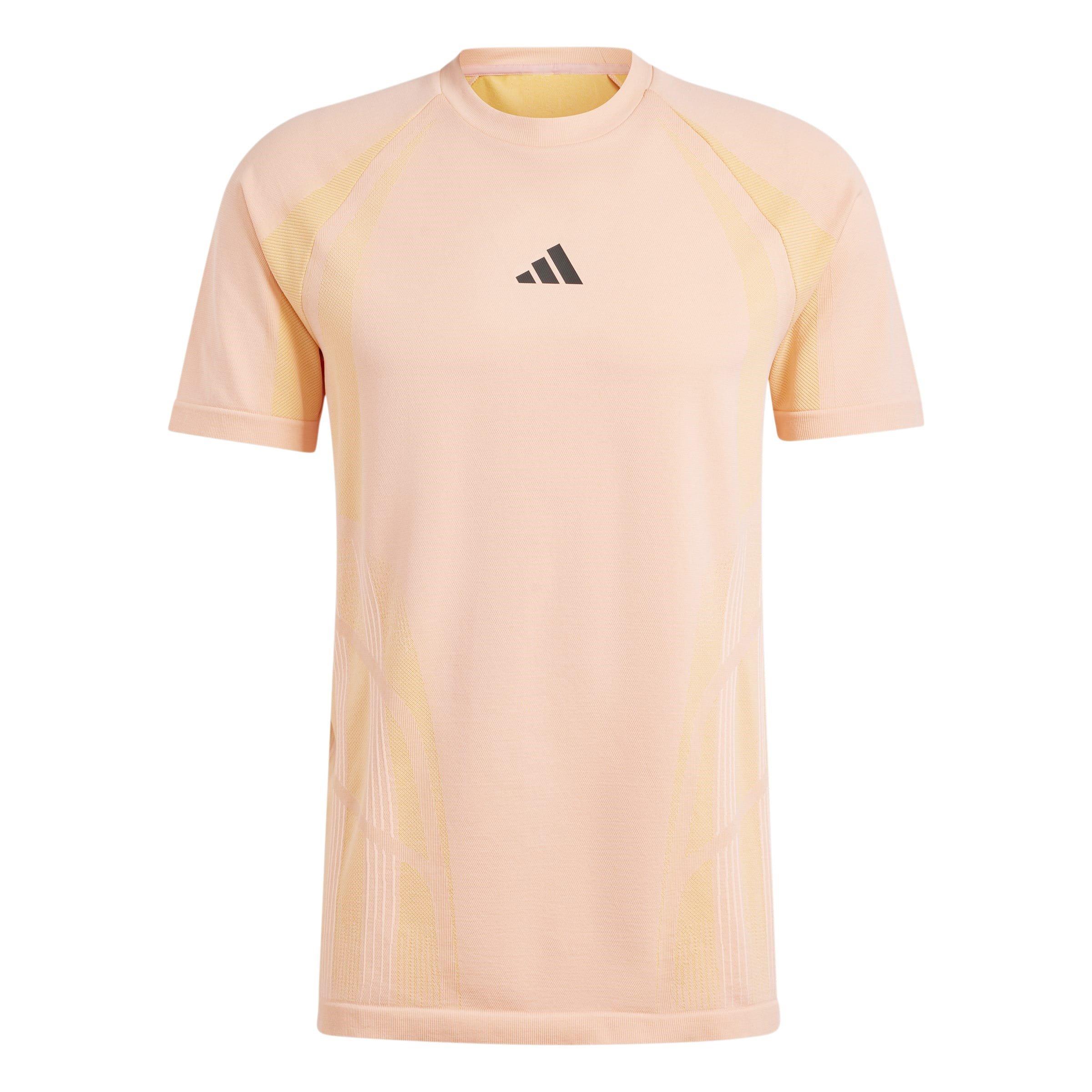 Adidas Men's Seamless Tennis Tee Pro - Semi Pink Spark - XS