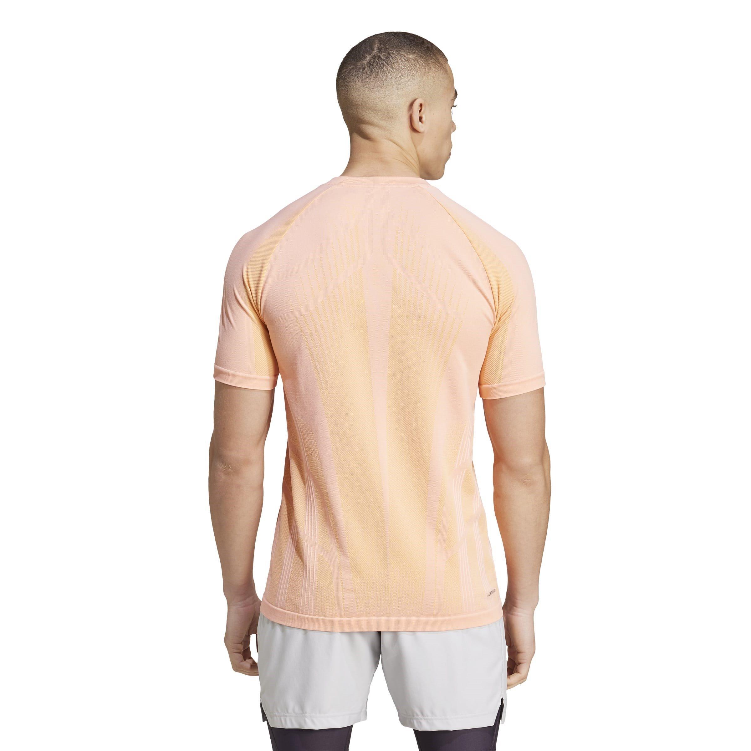 Semi Pink Spark - adidas - Seamless Tennis Tee Pro - 3