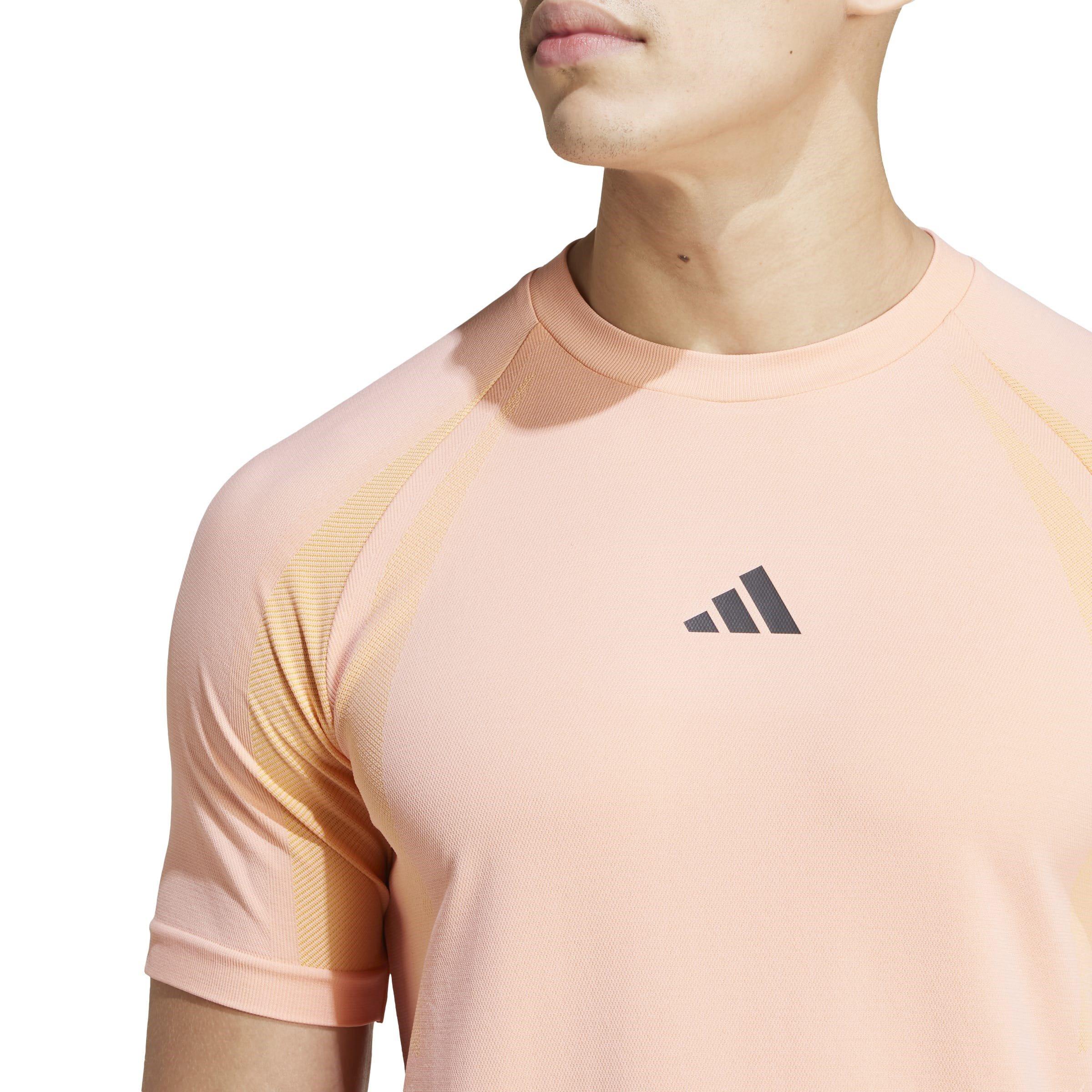 Semi Pink Spark - adidas - Seamless Tennis Tee Pro - 5