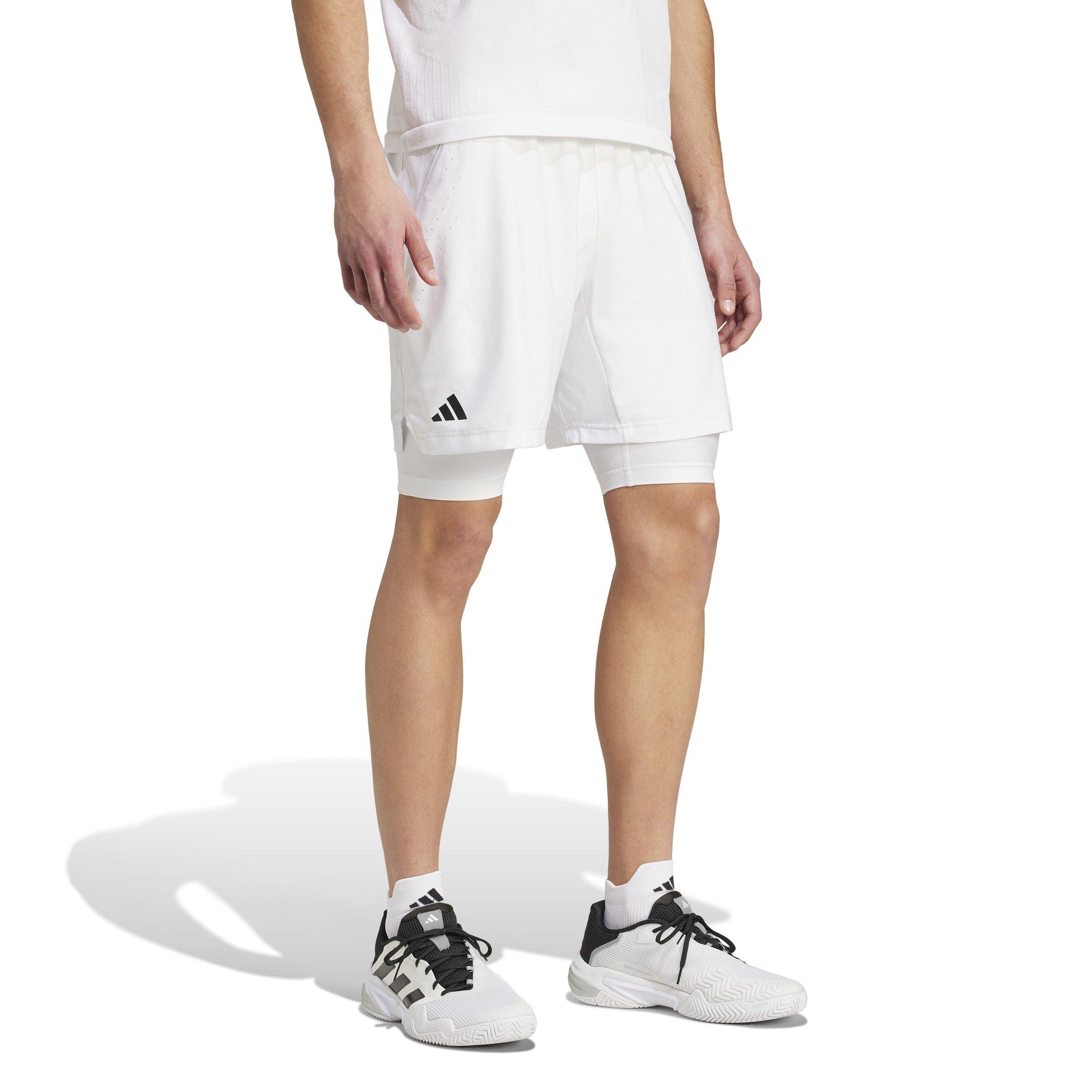 Blanco - adidas - Tennis Pro AEROREADY Shorts and Inner Shorts Set Mens - 2