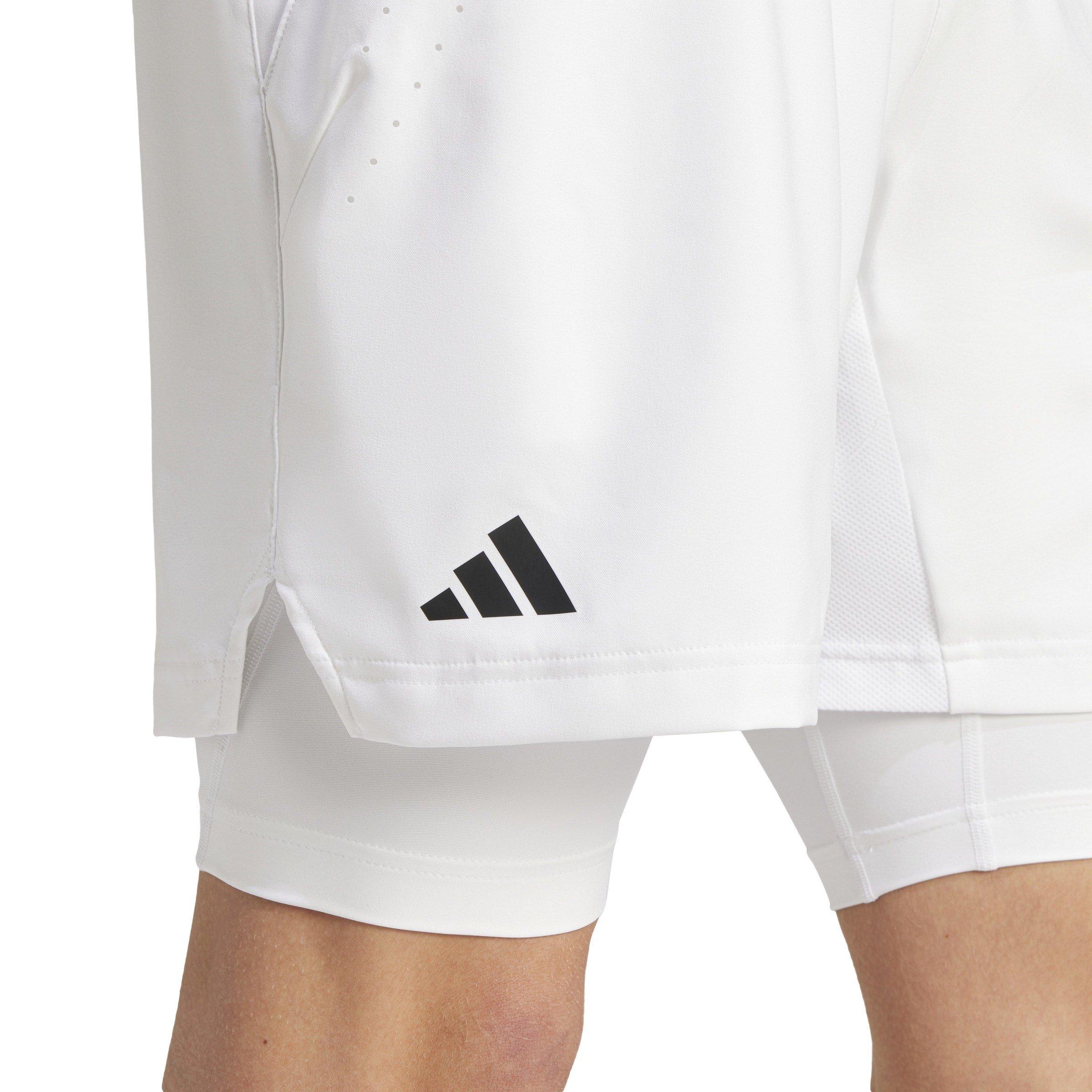 Blanco - adidas - Tennis Pro AEROREADY Shorts and Inner Shorts Set Mens - 6