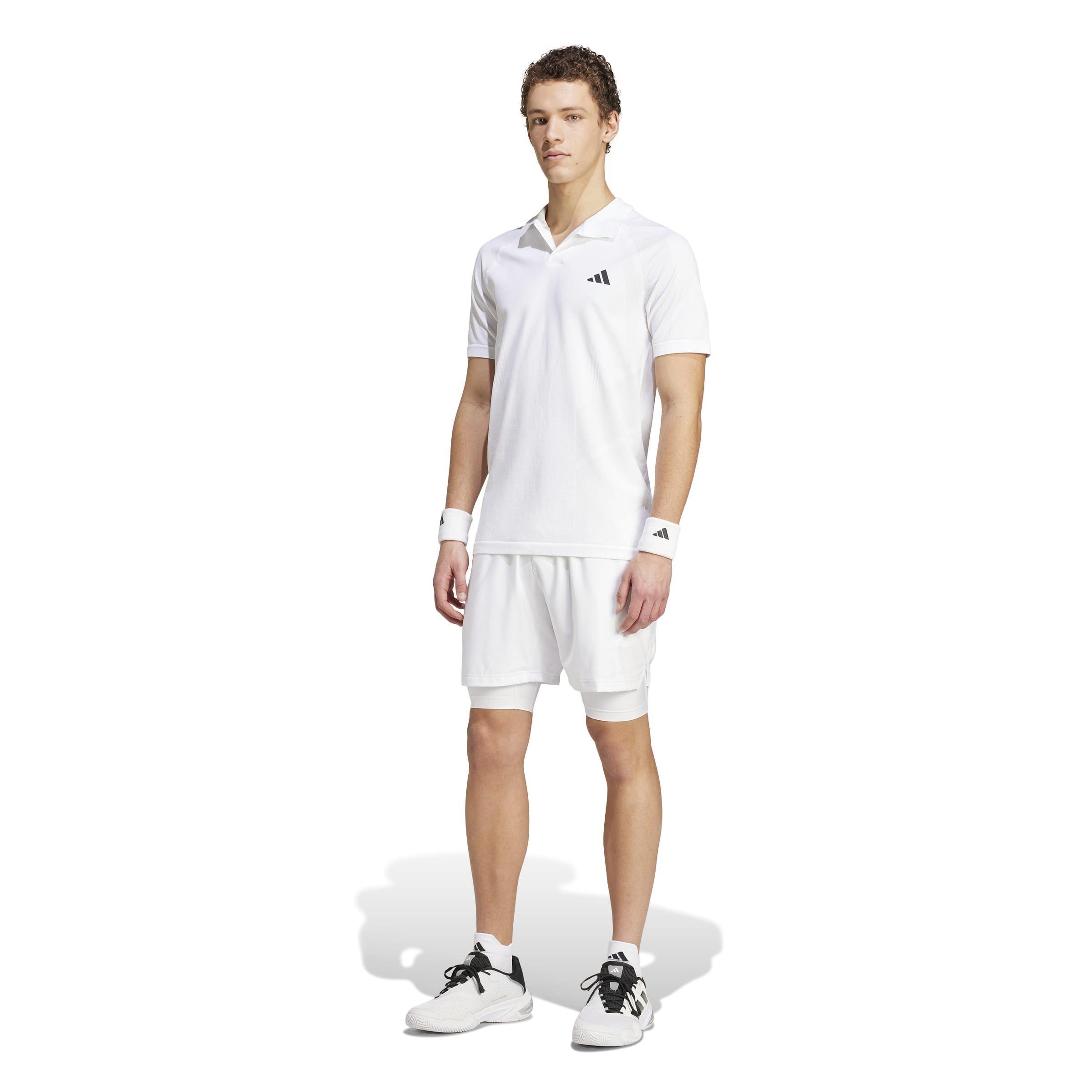 Blanco - adidas - Tennis Pro AEROREADY Shorts and Inner Shorts Set Mens - 7