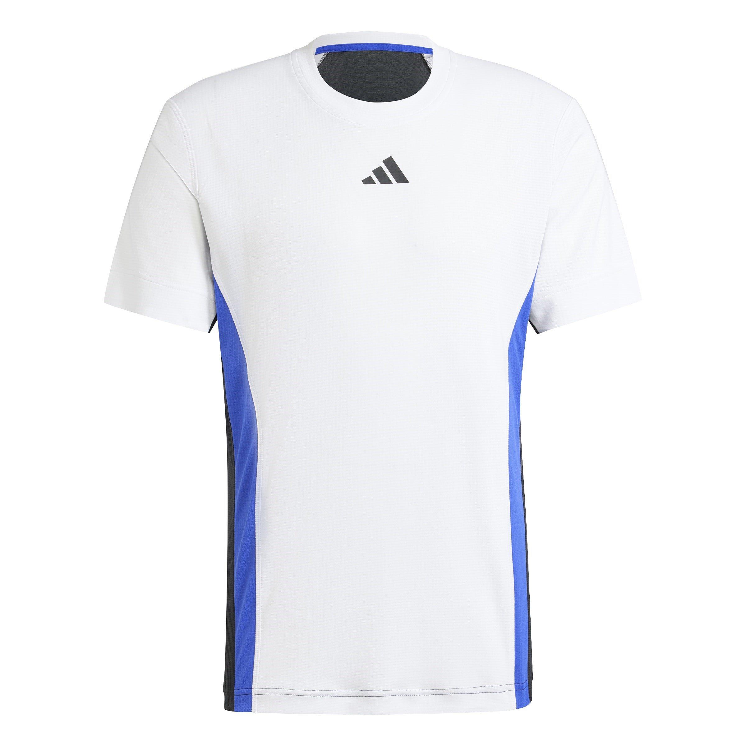 Wht/Blk/Blu - adidas - Tennis Pro HEAT.RDY FreeLift T-Shirt - 1