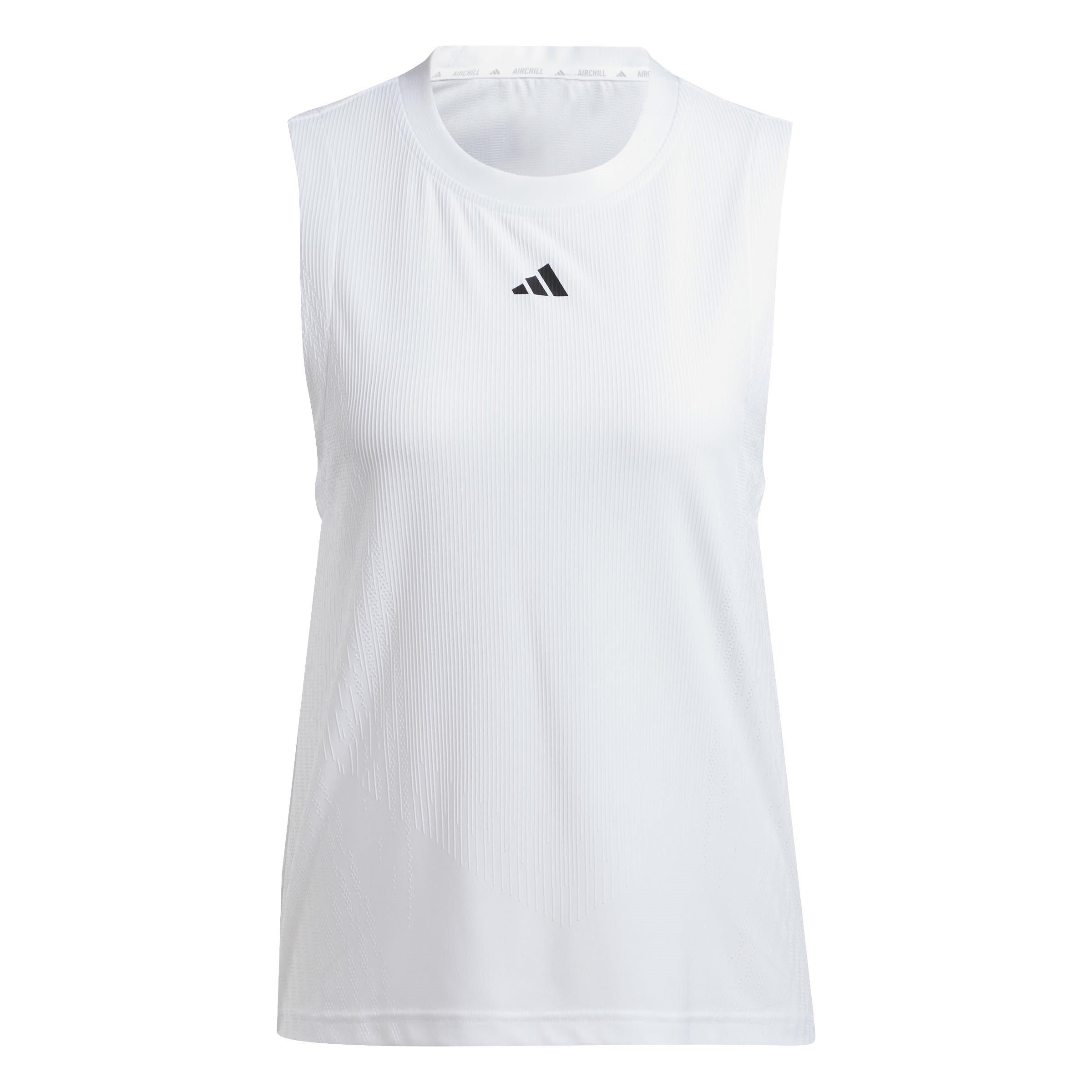 Adidas Women's Tennis Pro Airchill Match Tank Top - White - 8 (XS)