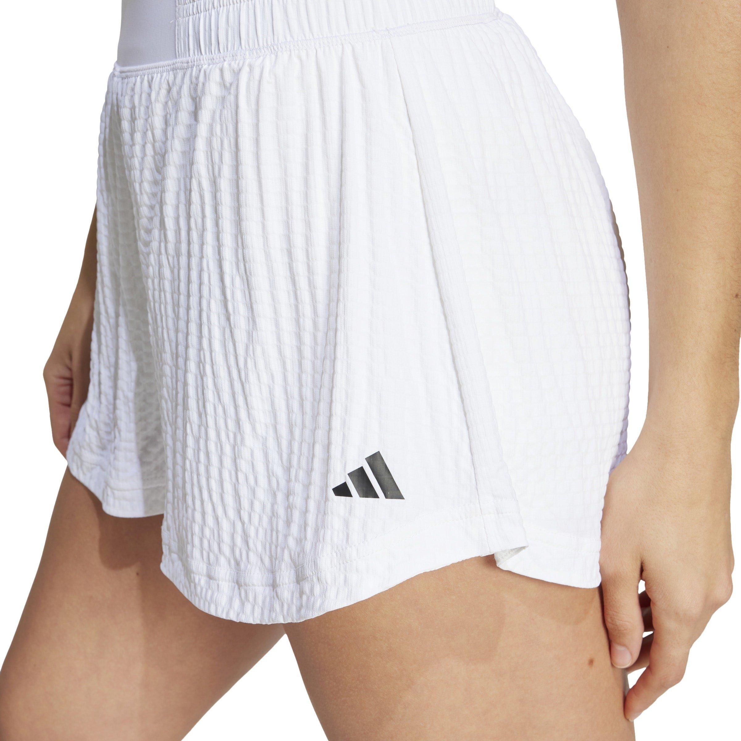 Bijela - adidas - Tennis Pro Seersucker Shorts Womens - 5