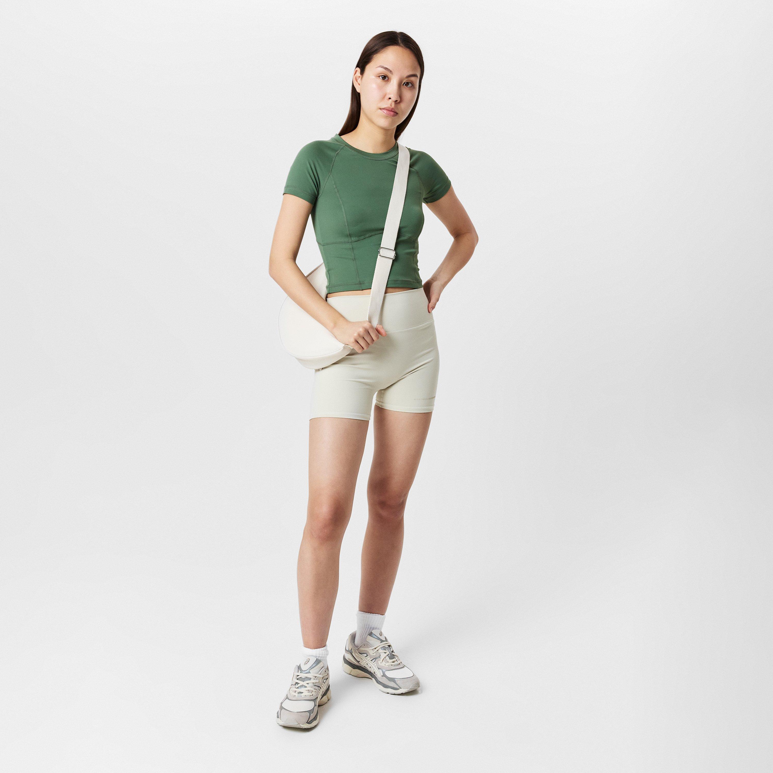 umbra green - Sweaty Betty - All-Day Cropped T-Shirt - 5