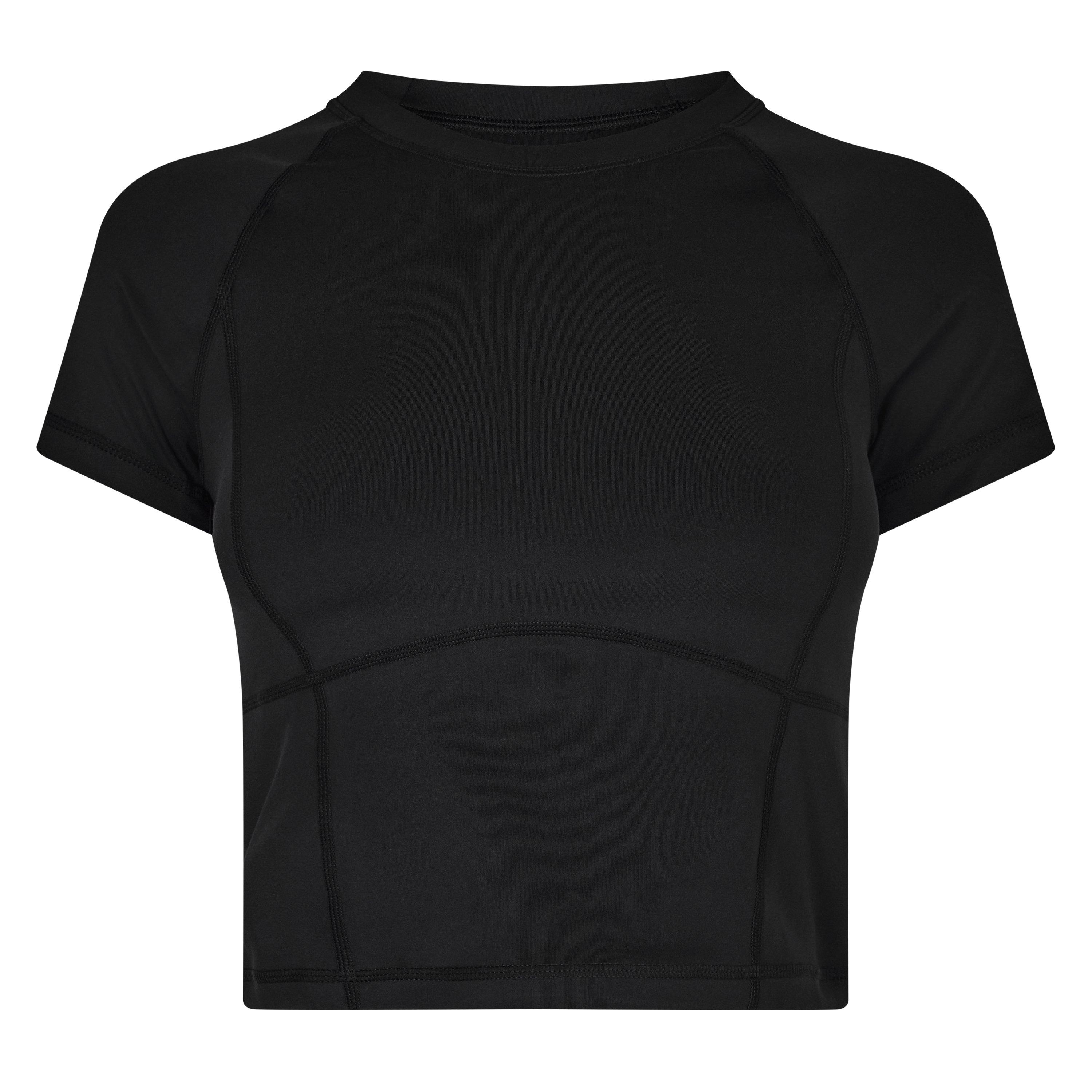 Black - Sweaty Betty - All-Day Cropped T-Shirt - 5