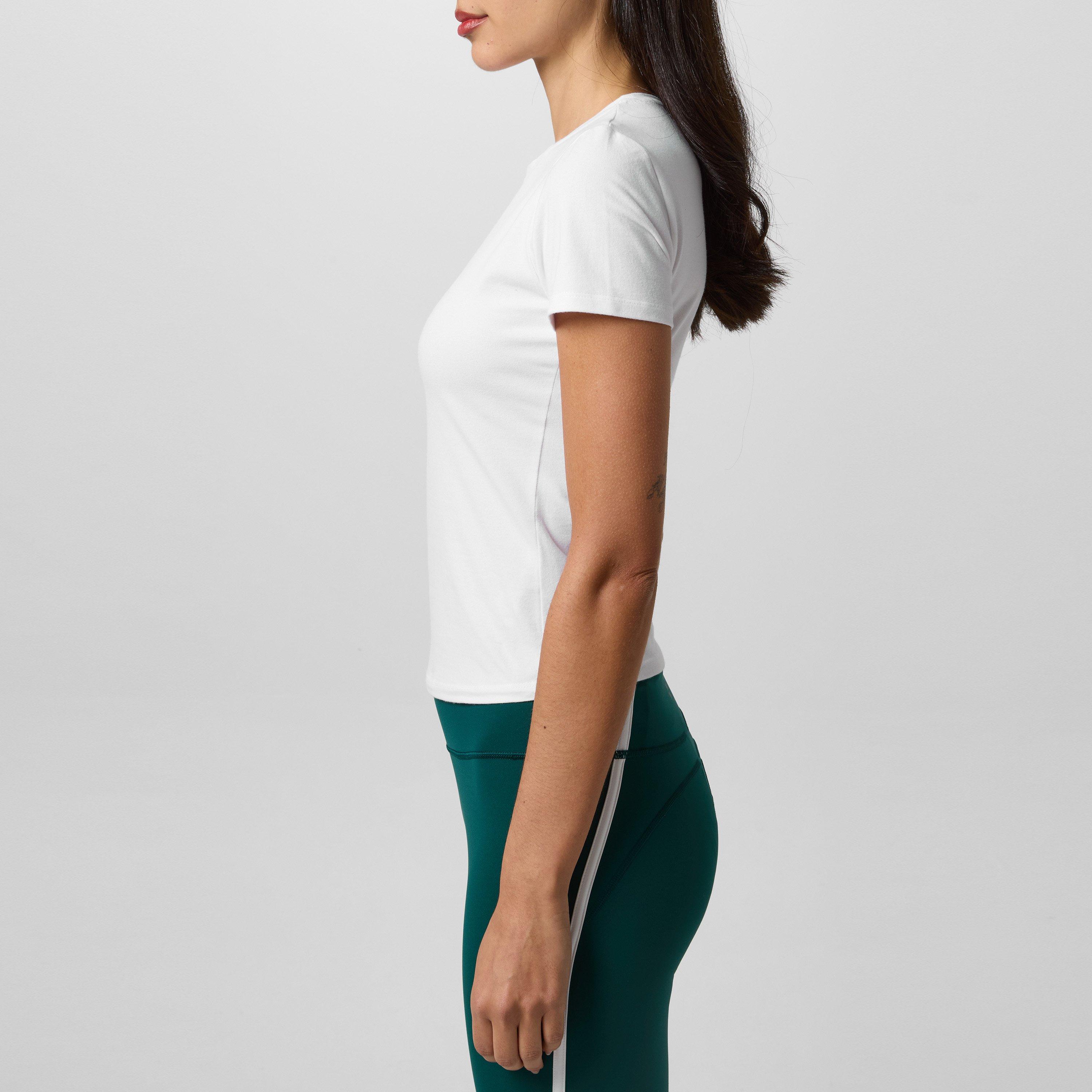 white - Sweaty Betty - Essential Sculpt Short Sleeve Top - 2