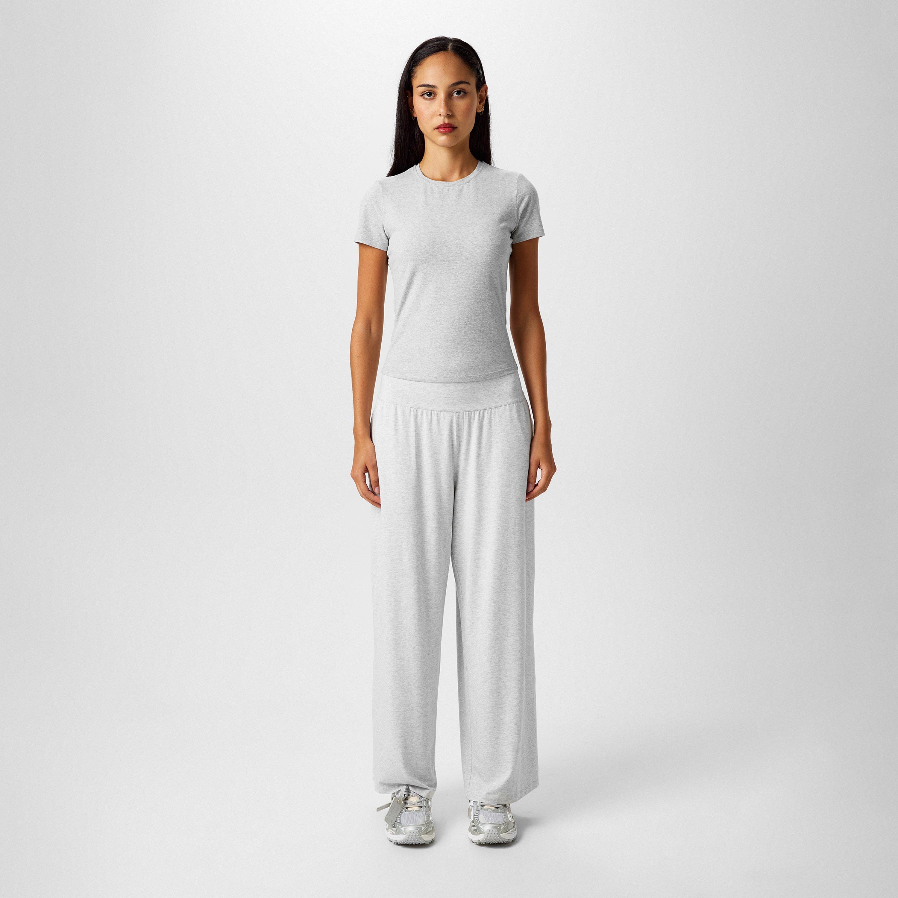 light grey marl - Sweaty Betty - Essential Sculpt Short Sleeve Top - 4