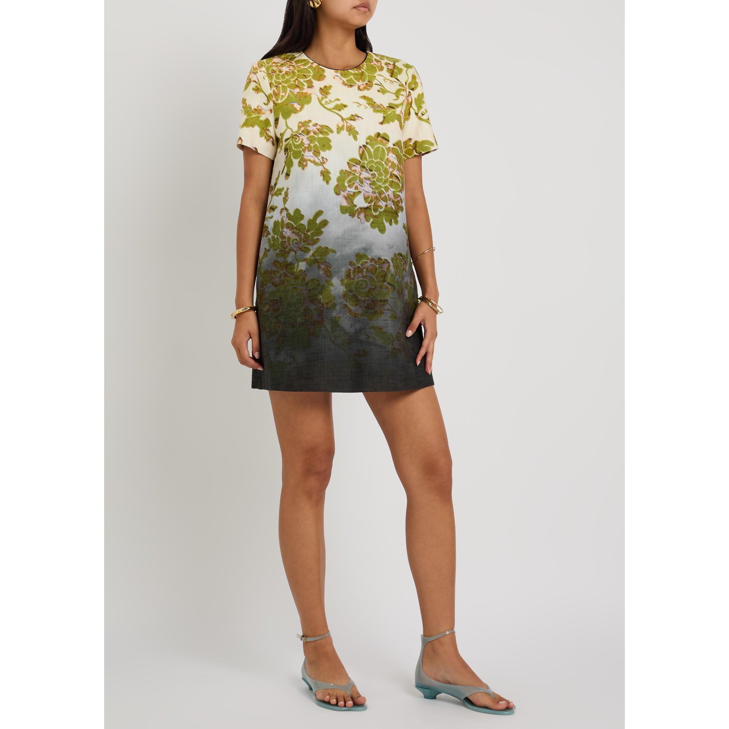 BLACK AND OTHER - La DoubleJ - Women's Swing Cotton Short-Sleeve Round-Neck Mini Dress - 5