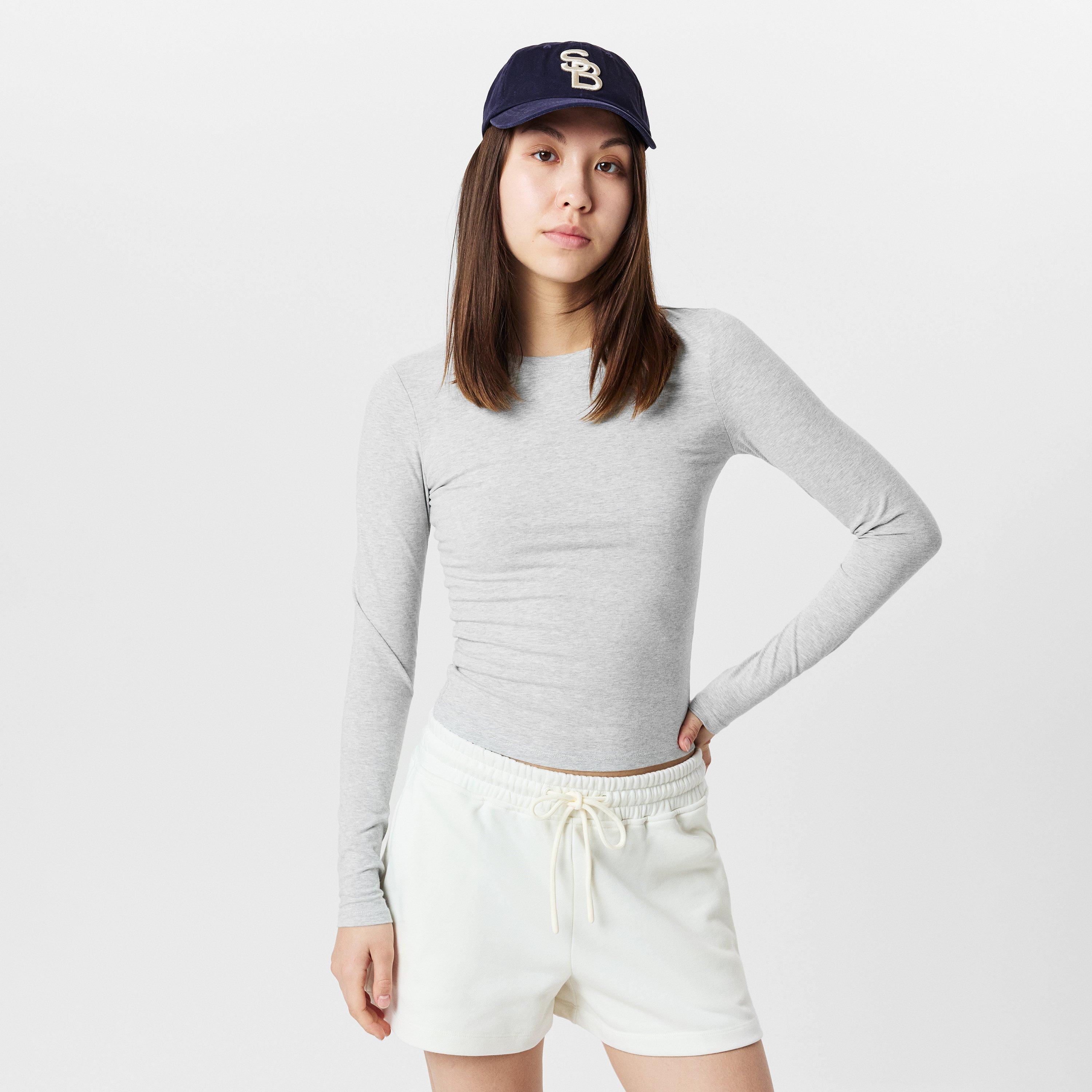 light grey marl - Sweaty Betty - Women's Essential Long-Sleeve T-Shirt - 2