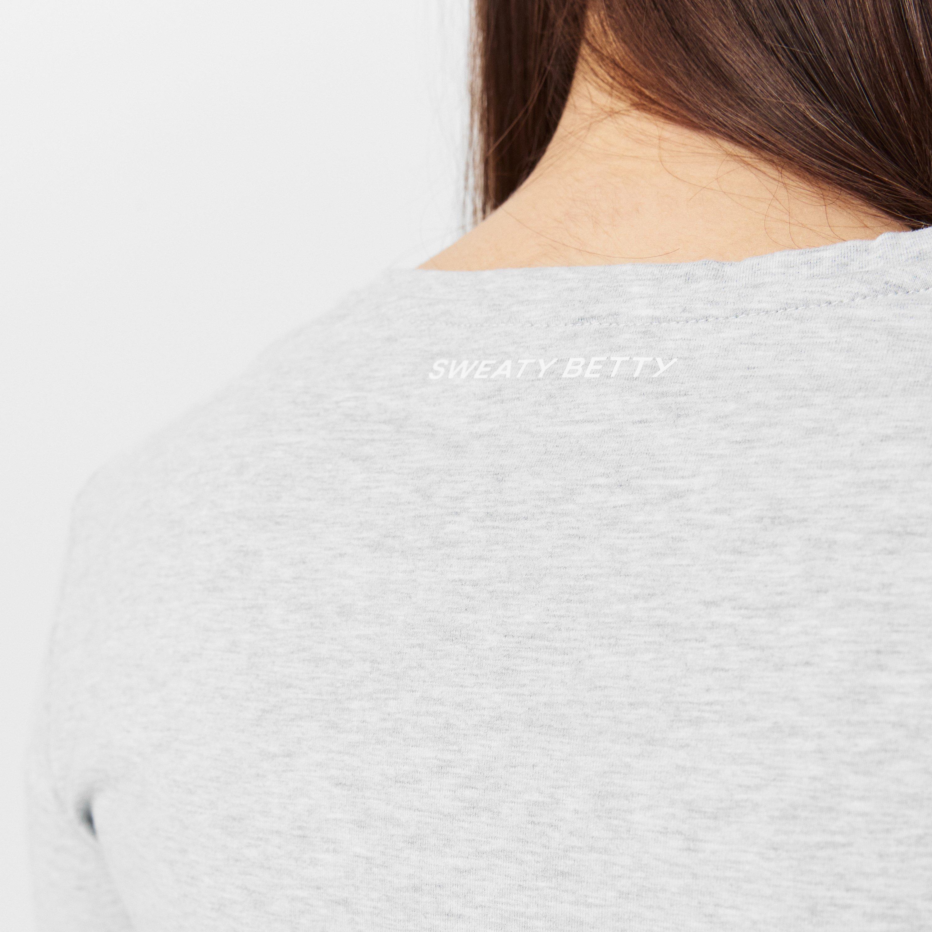 light grey marl - Sweaty Betty - Women's Essential Long-Sleeve T-Shirt - 4