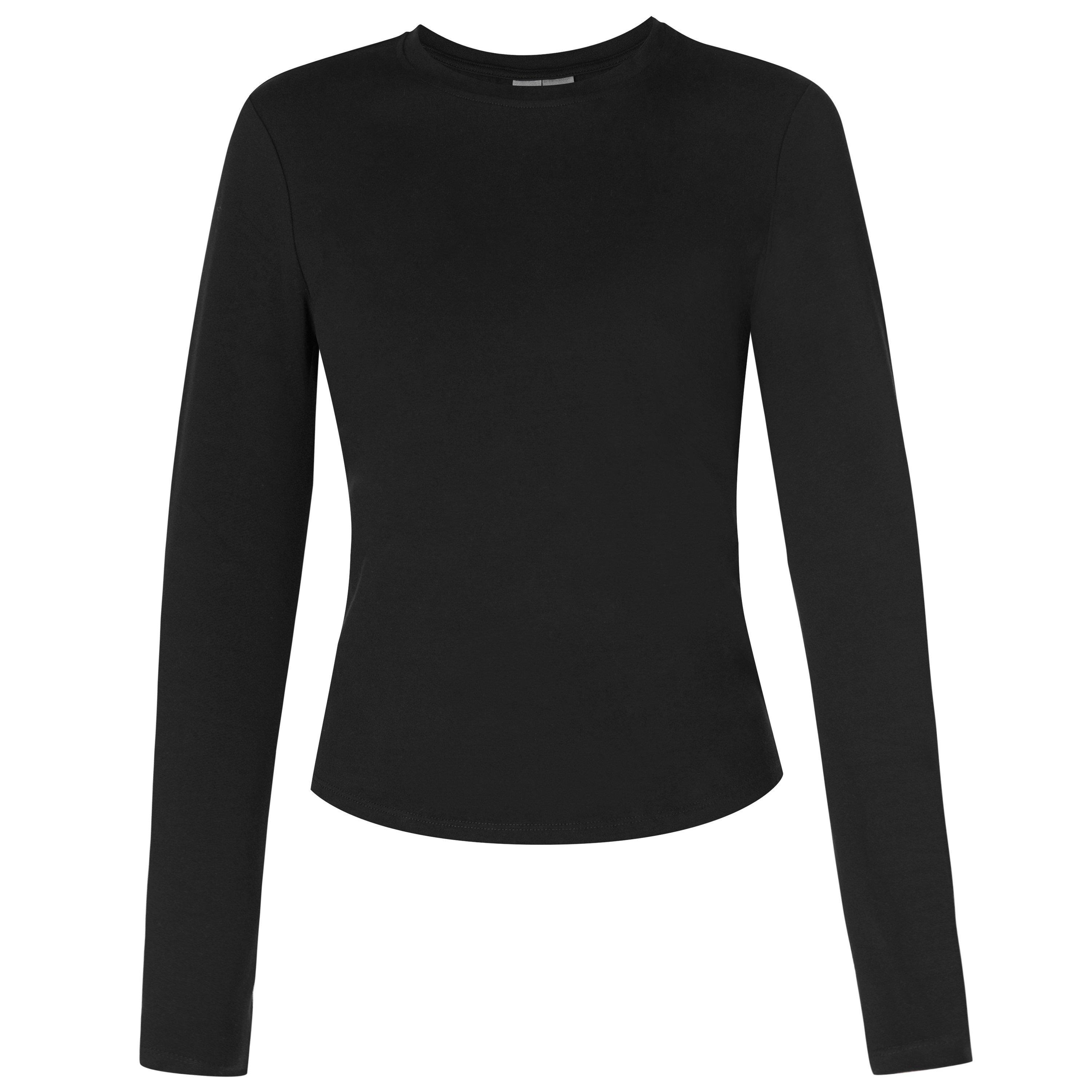 black - Sweaty Betty - Women's Essential Long-Sleeve T-Shirt - 1