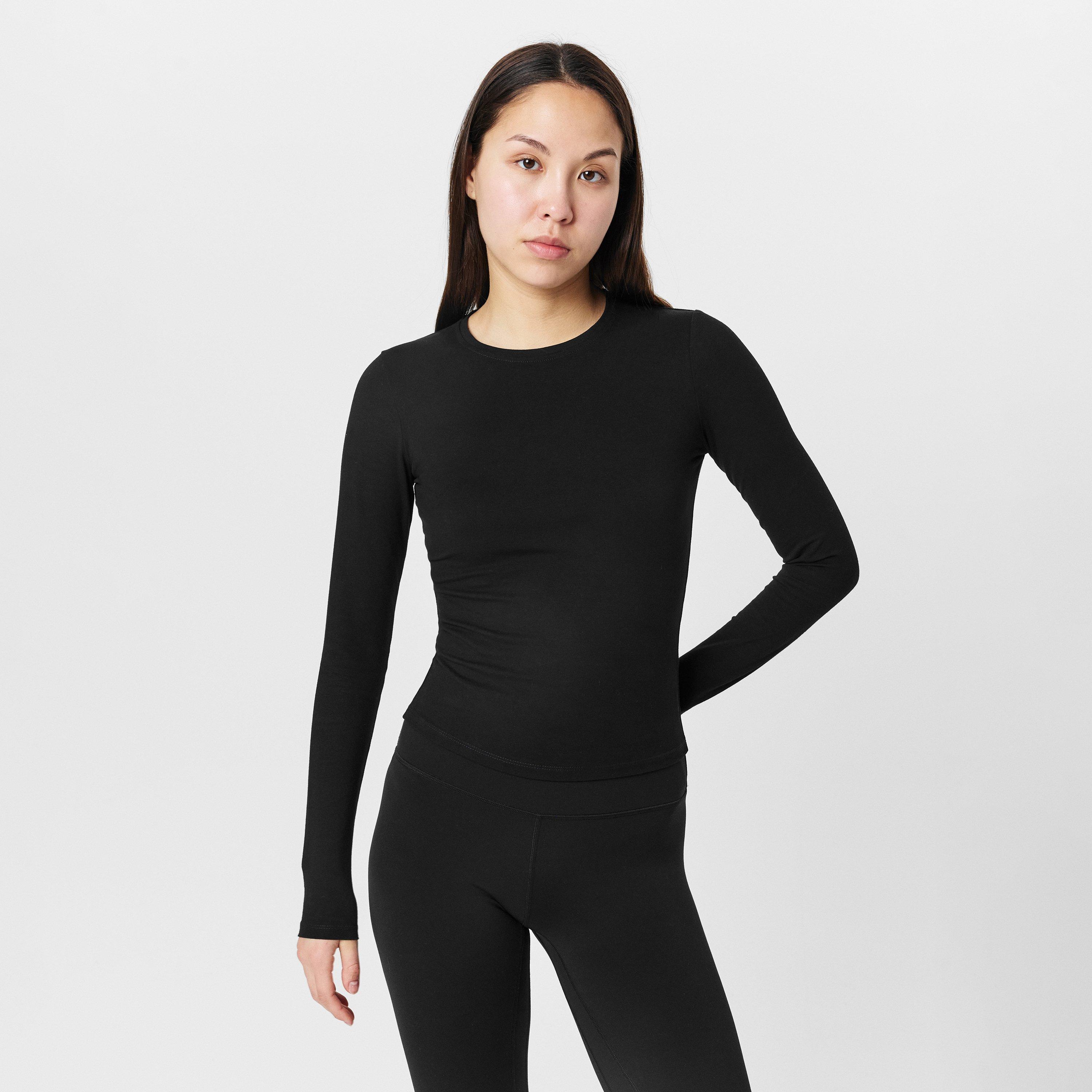 black - Sweaty Betty - Women's Essential Long-Sleeve T-Shirt - 2