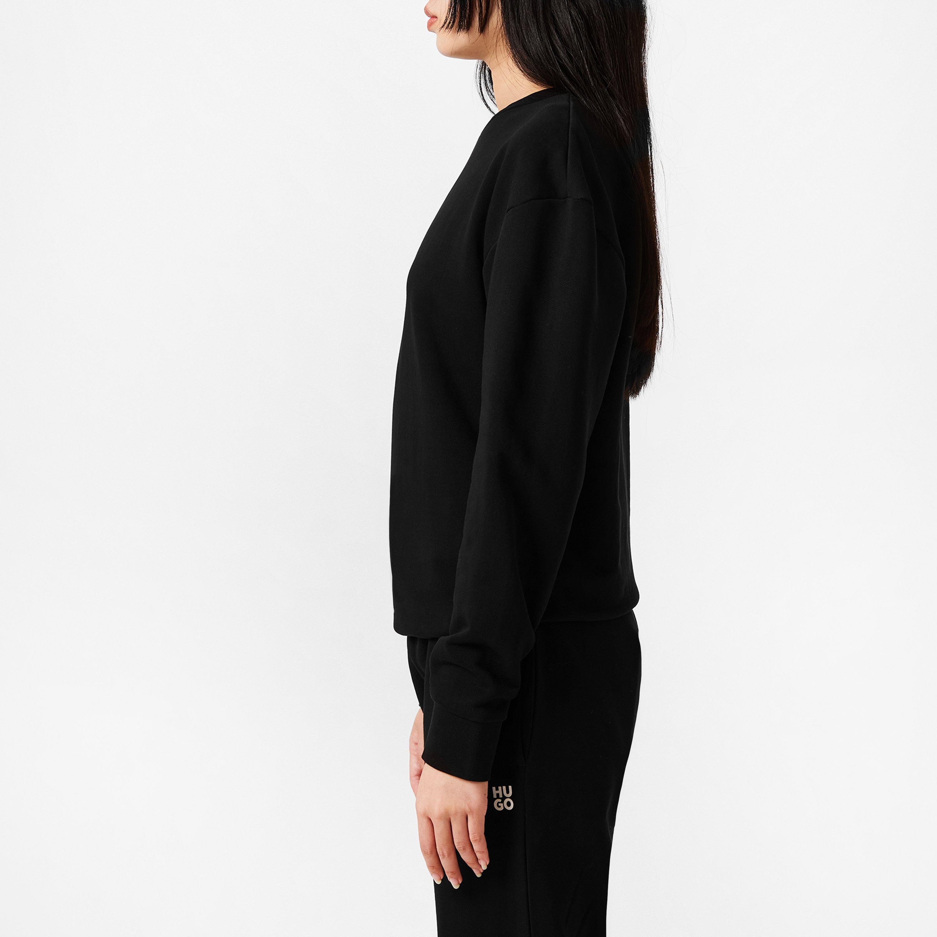 Black - Hugo - Diamante Easy Crew Sweater - 2