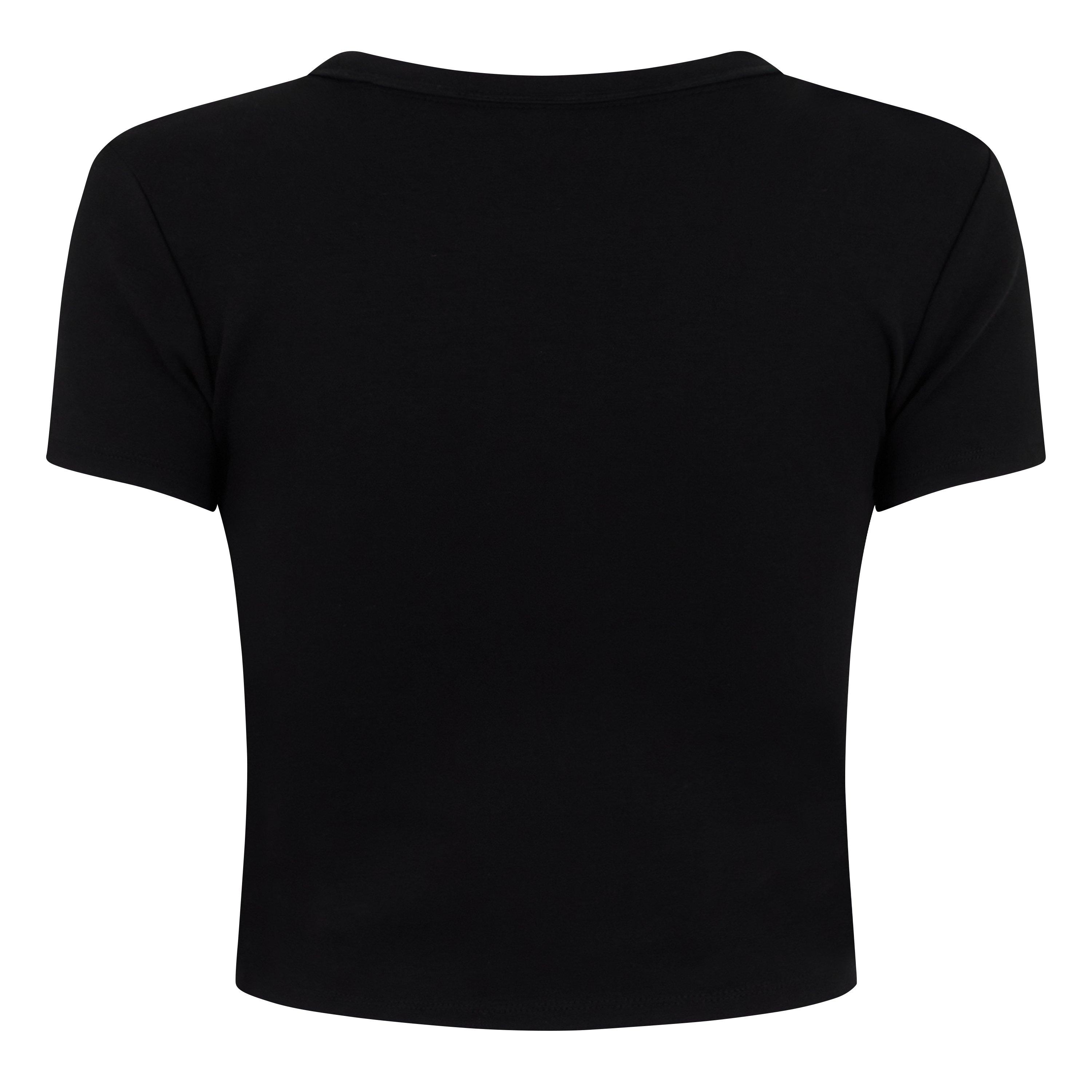 Black - Hugo - Delanor Cropped T-Shirt - 8