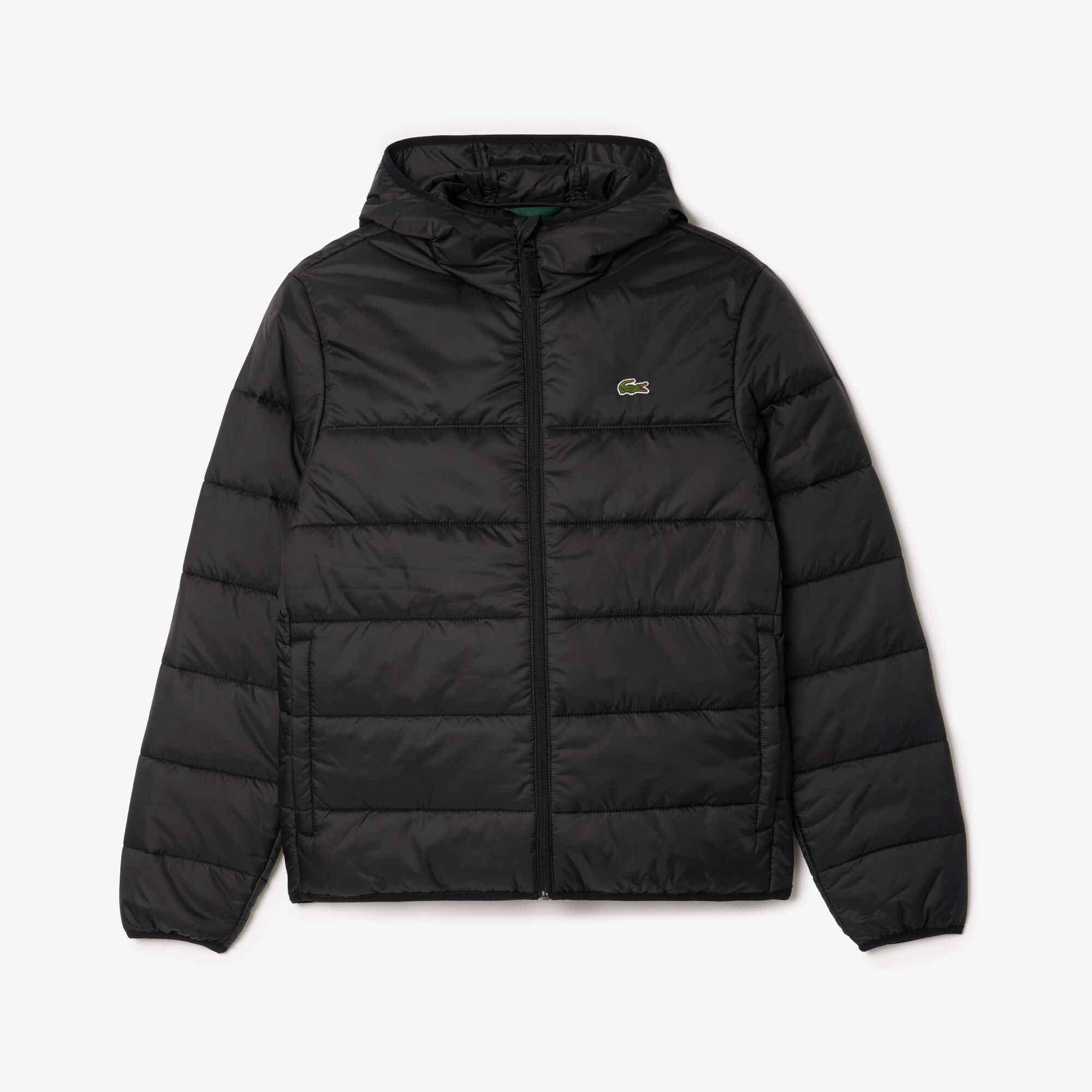 Black C31 - Lacoste - Men's Insulated Streamlined Fit Short Puffer Jacket - 1