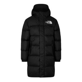 The North Face Nuptse Long Parka Padded Shell Down Coat Juniors