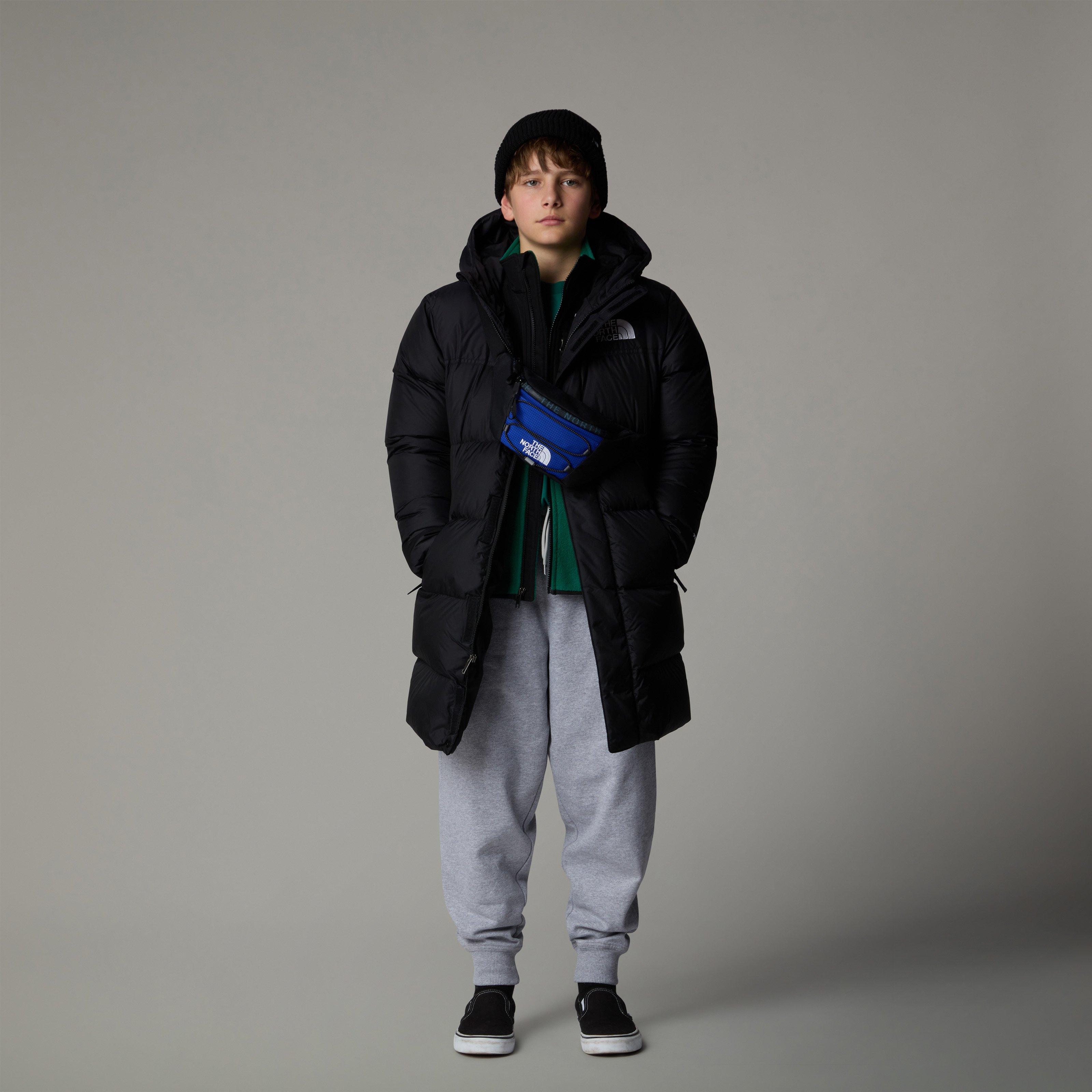 TNF Black JK3 - The North Face - Kids' Nuptse Long Parka Down Hooded Short Puffer Jacket - 4