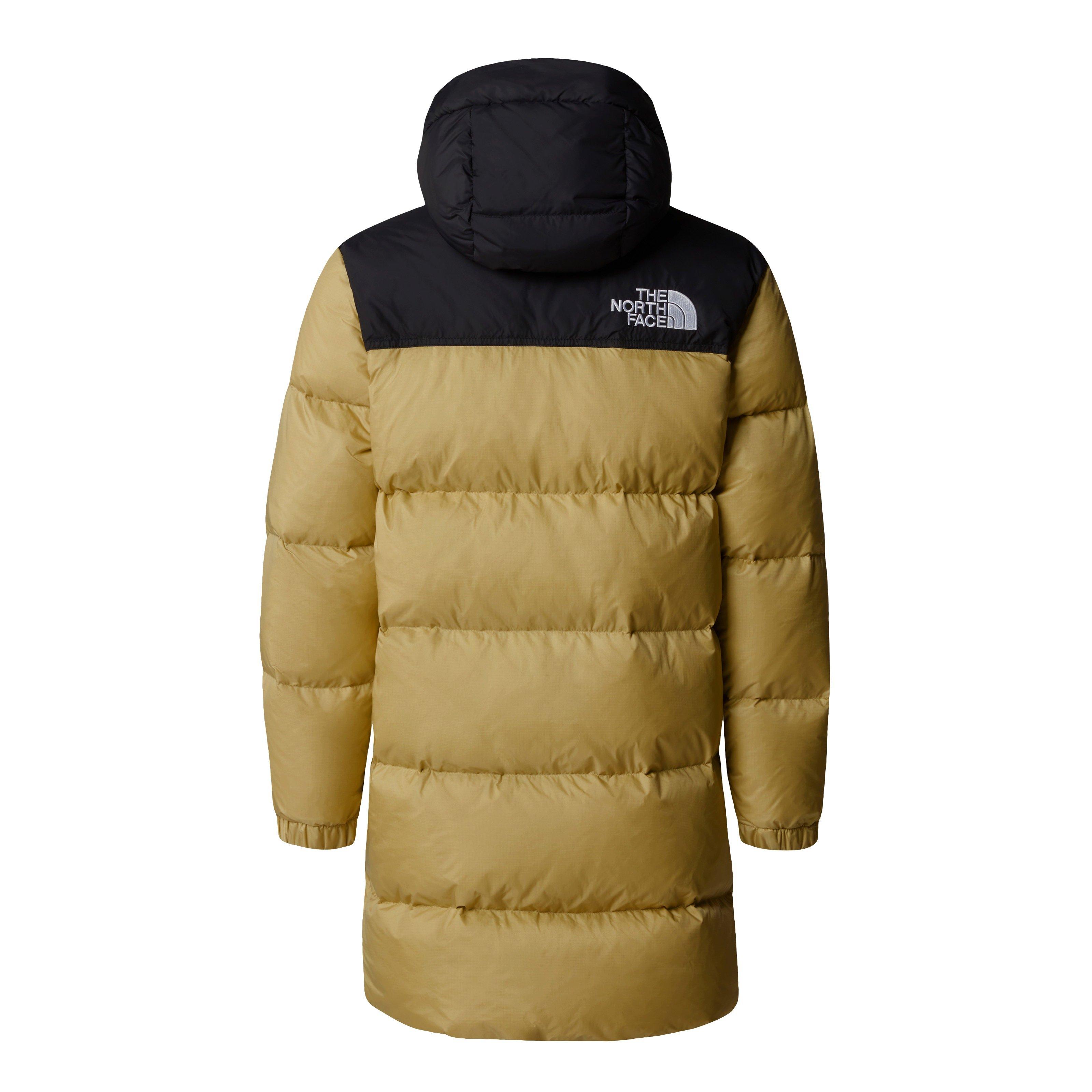 Khaki Stone LK5 - The North Face - Kids' Nuptse Long Parka Down Hooded Short Puffer Jacket - 7