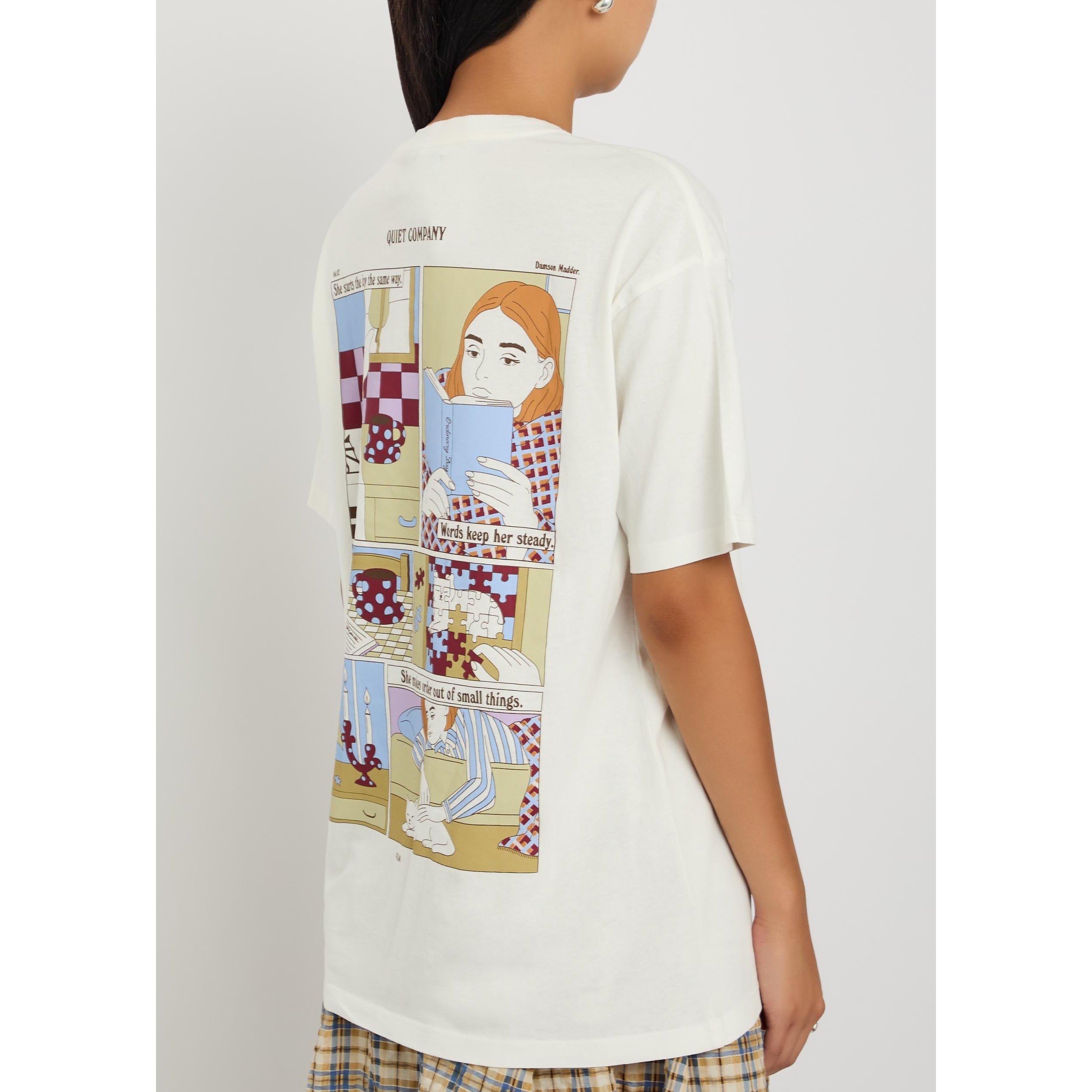 ECRU - Damson Madder - Women's Quiet Company Organic Cotton Oversized T-Shirt - 3