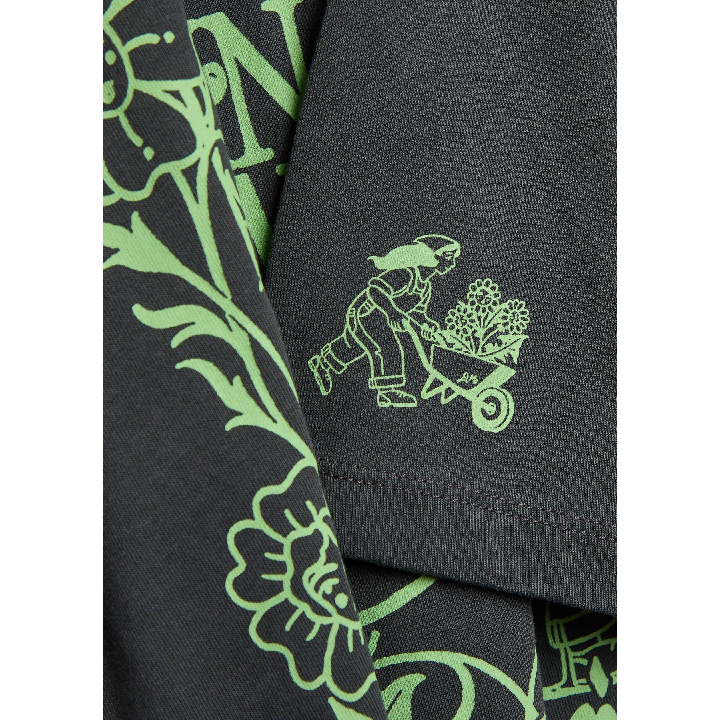 BLACK - Damson Madder - Women's Grown in the Garden Graphic Cotton T-Shirt - 4