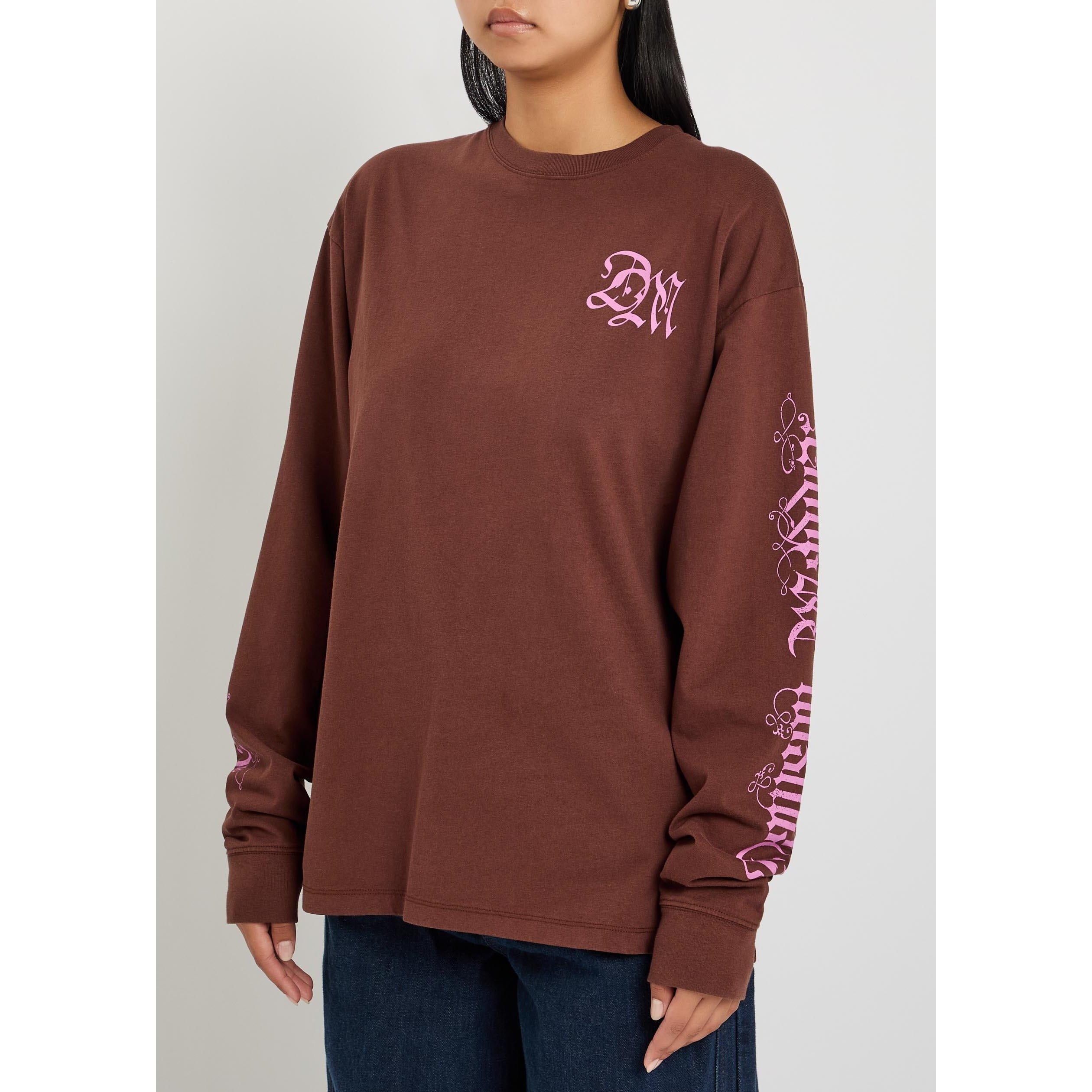 BROWN - Damson Madder - Women's Pleasant Slumber Cotton Long-Sleeve T-Shirt - 2