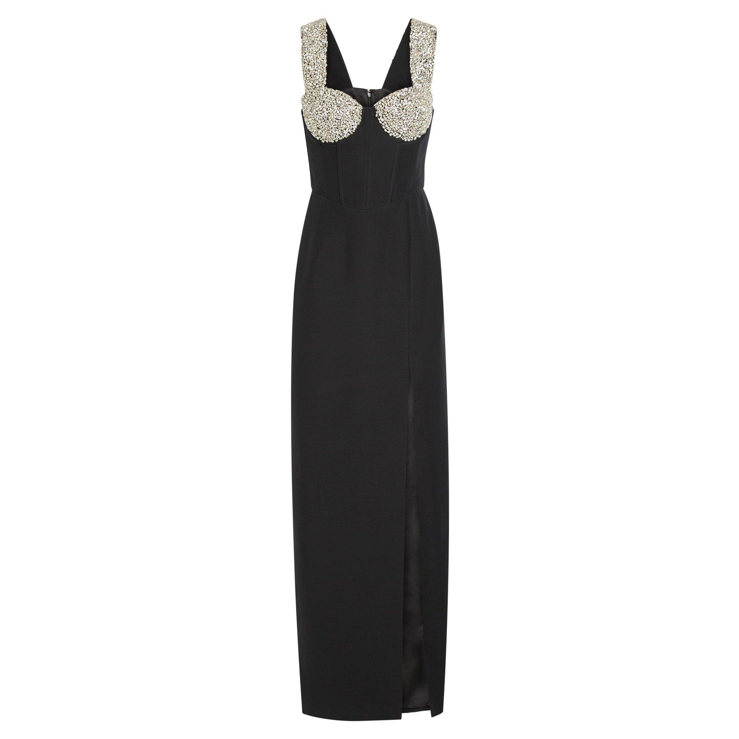 BLACK - Patrick McDowell - KATHLEEN DRESS WITH CRYSTAL CU - 1
