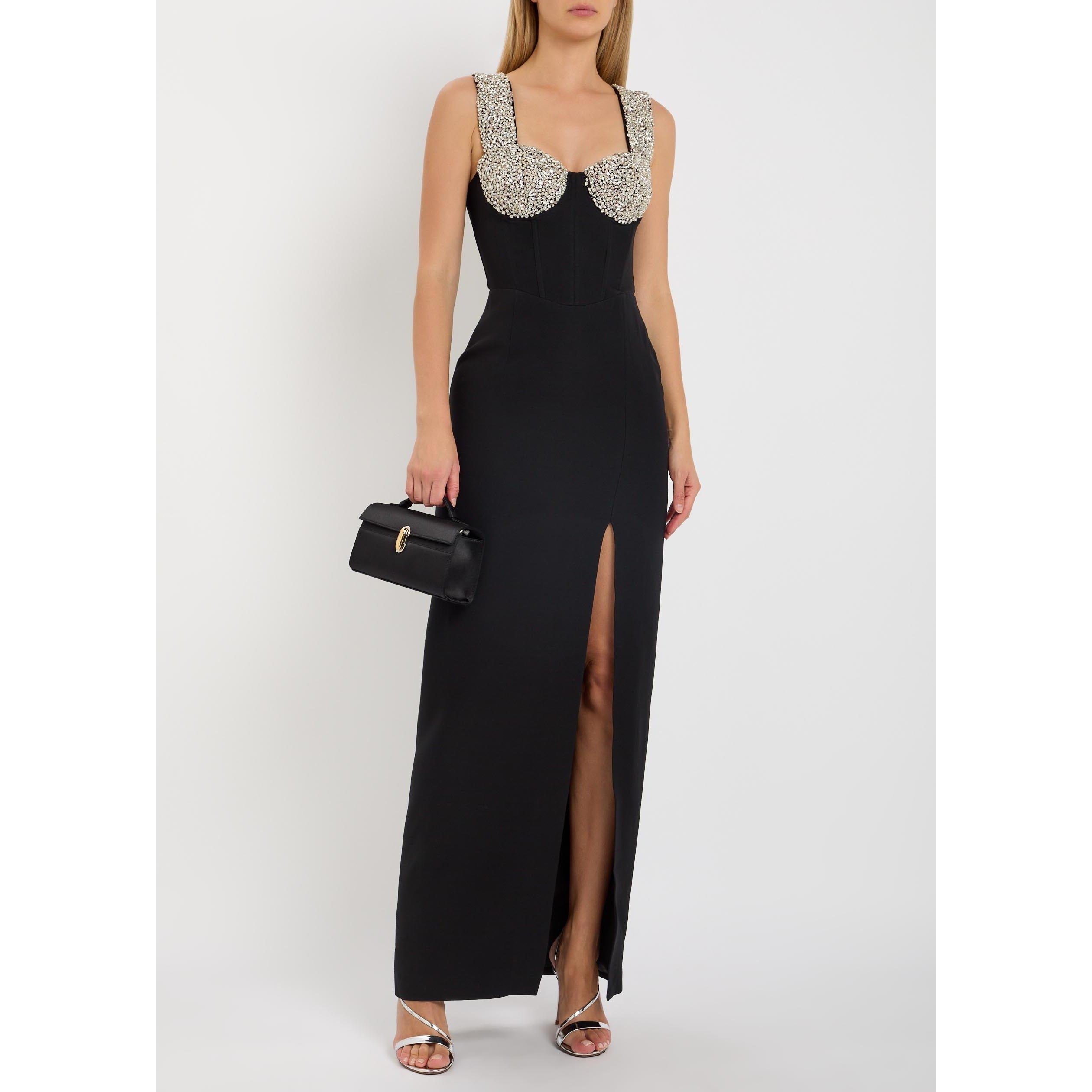 BLACK - Patrick McDowell - KATHLEEN DRESS WITH CRYSTAL CU - 5