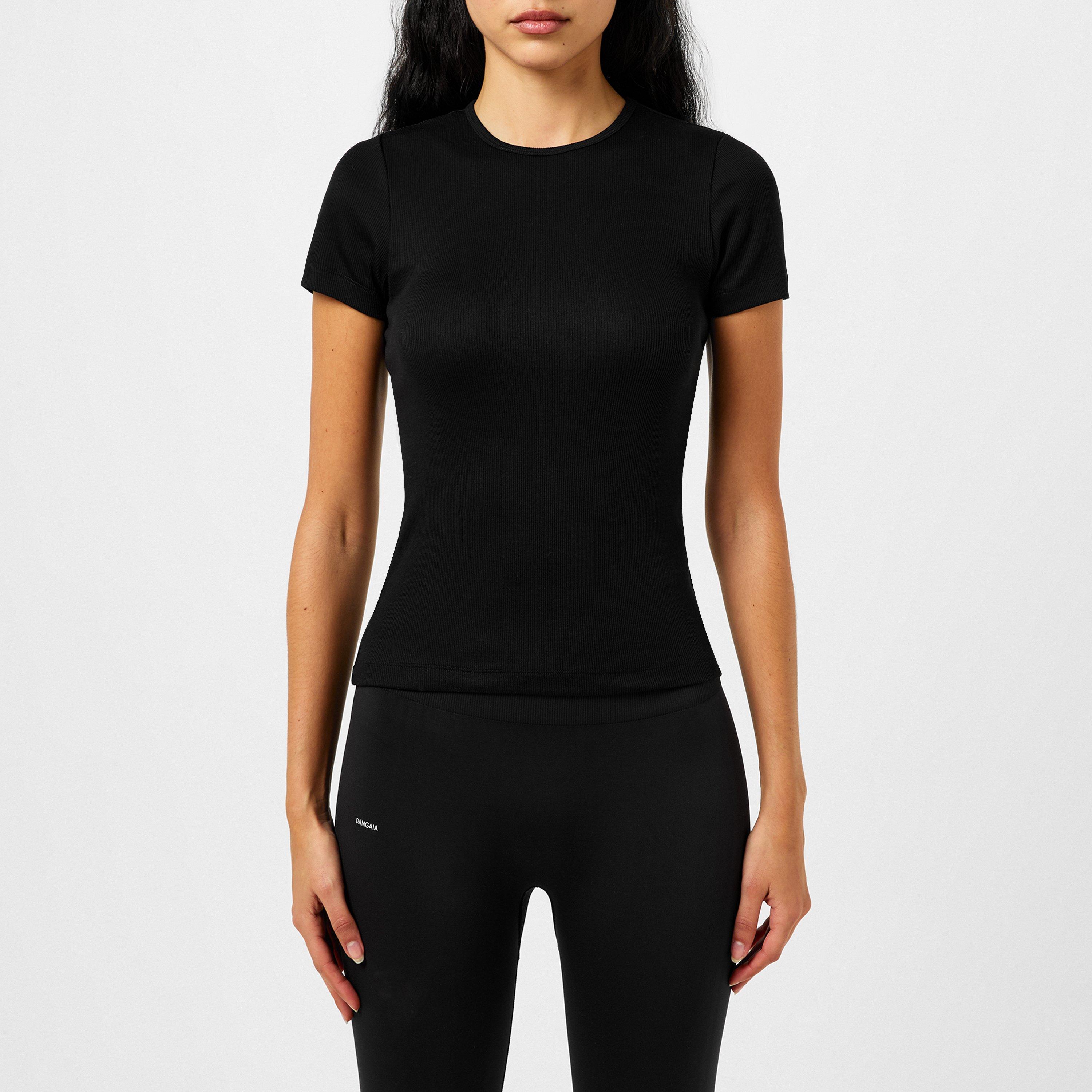 Black - Pangaia - Lightweight Rib T-Shirt - 1