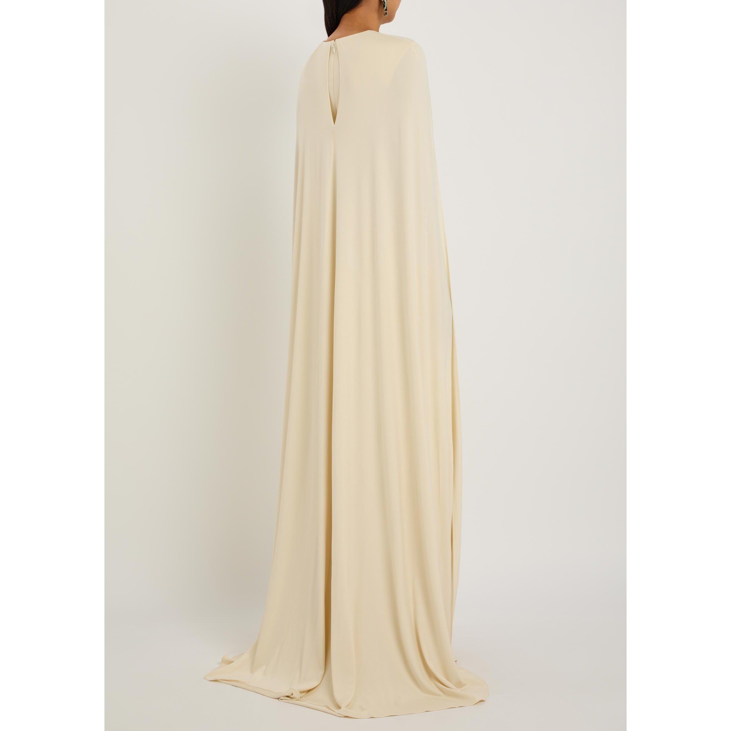 YELLOW - Jonathan Simkhai - Women's Demi Cape Viscose Maxi Dress - 3